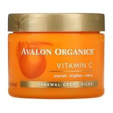 Avalon Organics Yüz Kremi C Vitaminli (Hipoalerjenik, Doğal Kökenli) Zengin Yenileme Kremi 1.7 oz 48gr