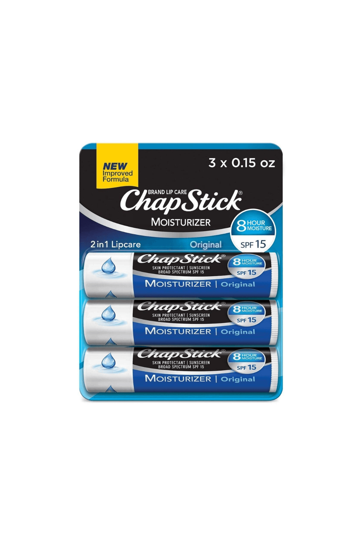 ChapStick Moisturizer Original Lip Balm SPF15  3'lü 4gr