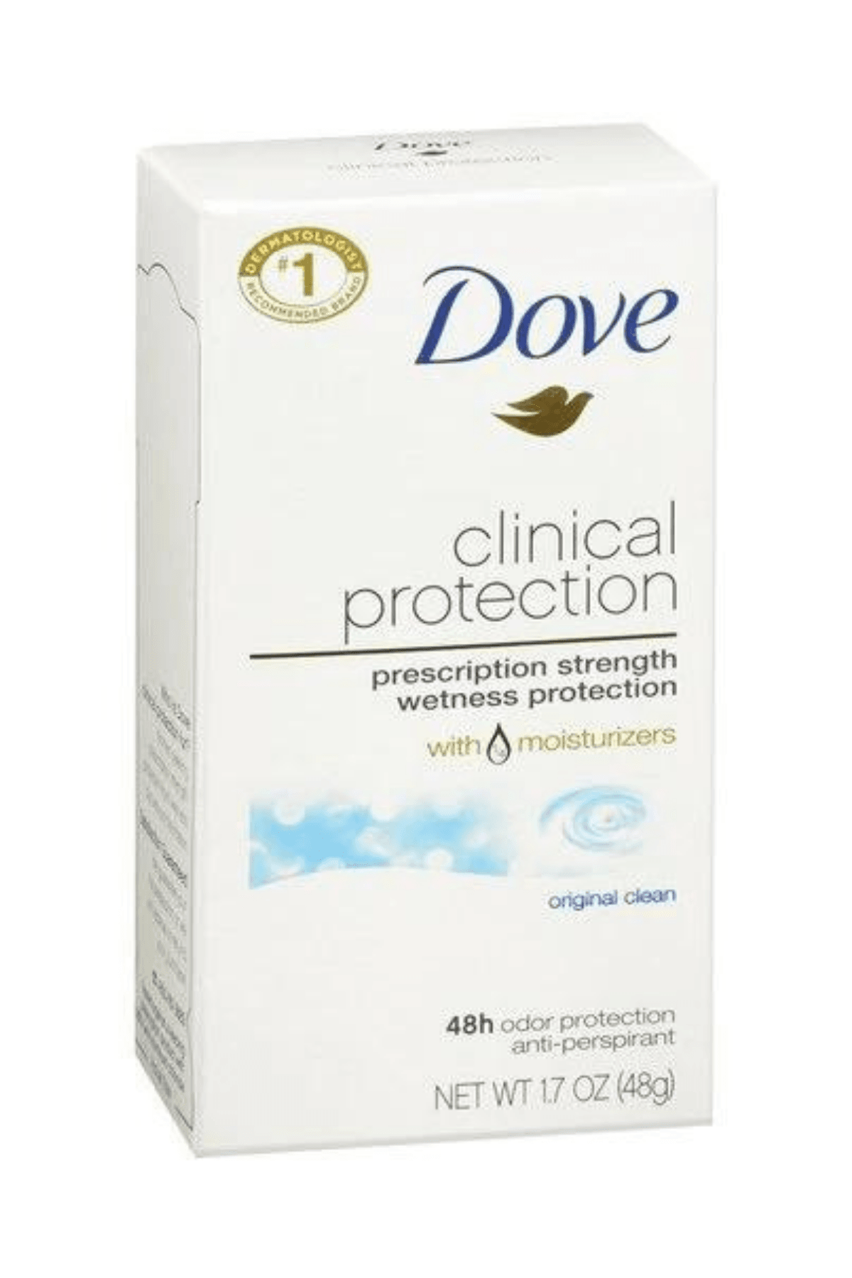 Dove Clinial Protection With 1/4 Moisturizers Orginal Clean Antiperspirant (48hr) Kadın Deodorant 1,7 oz 48gr