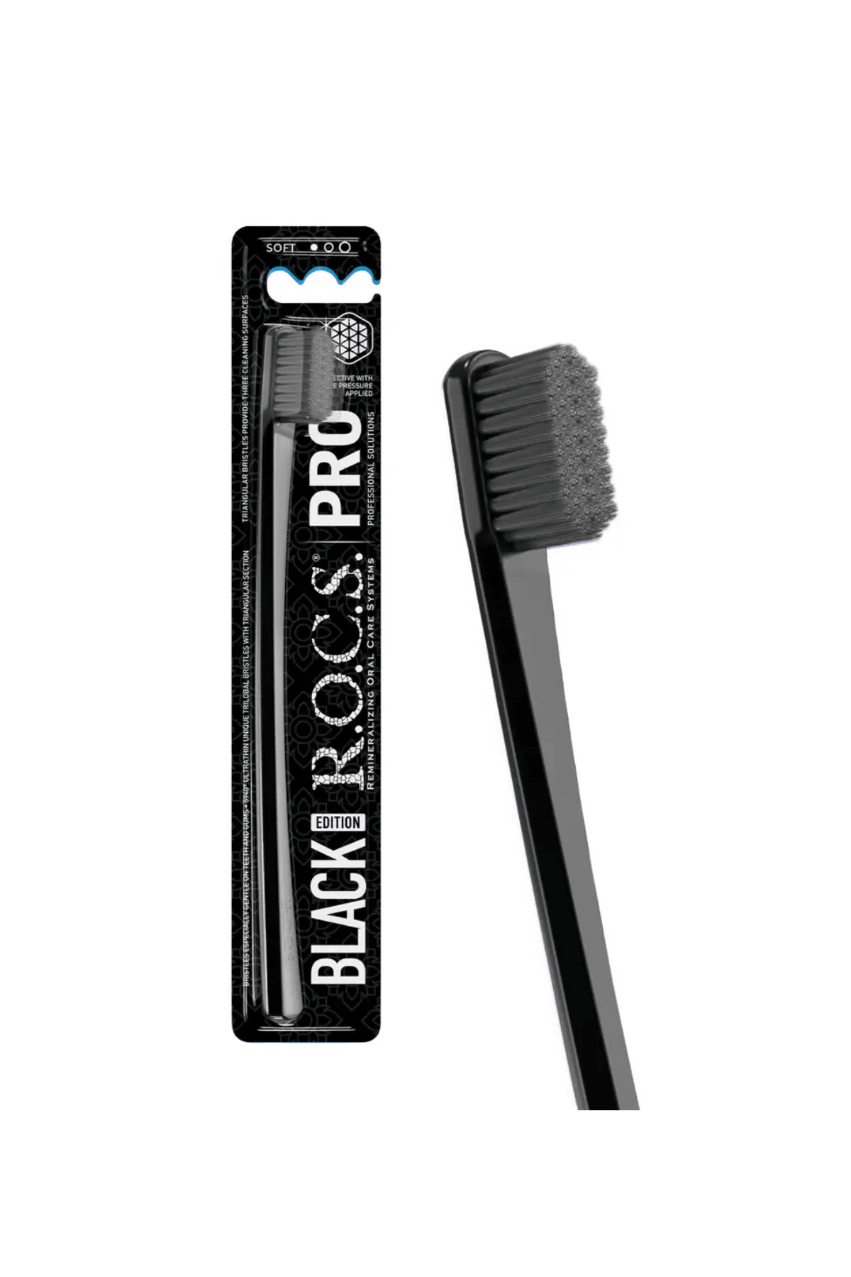 ROCS Pro 5940 Soft Diş Fırçası Siyah (1 Adet)