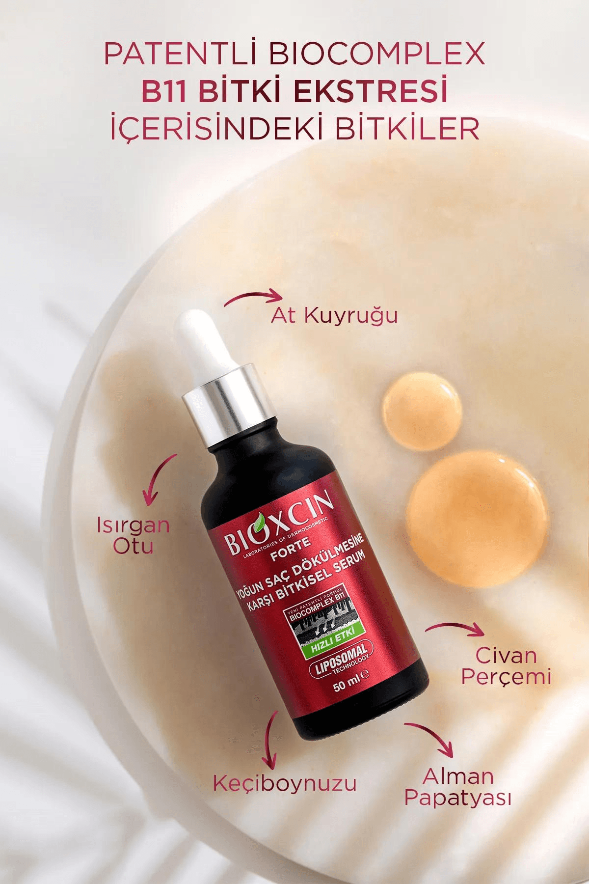 Bioxcin Forte Serum (Yoğun Saç Dökülmelerine Karşı) 3x50 ml