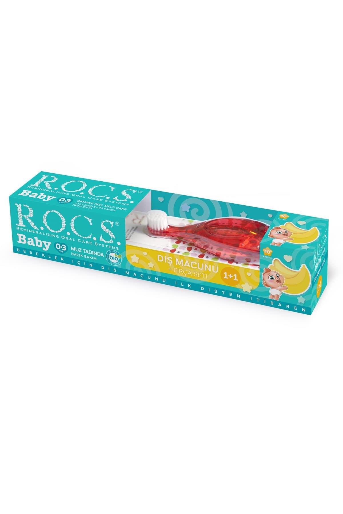 ROCS Baby “Mild Care” Muz Tadında (Florürsüz) Diş Macunu  35ml/ 45g