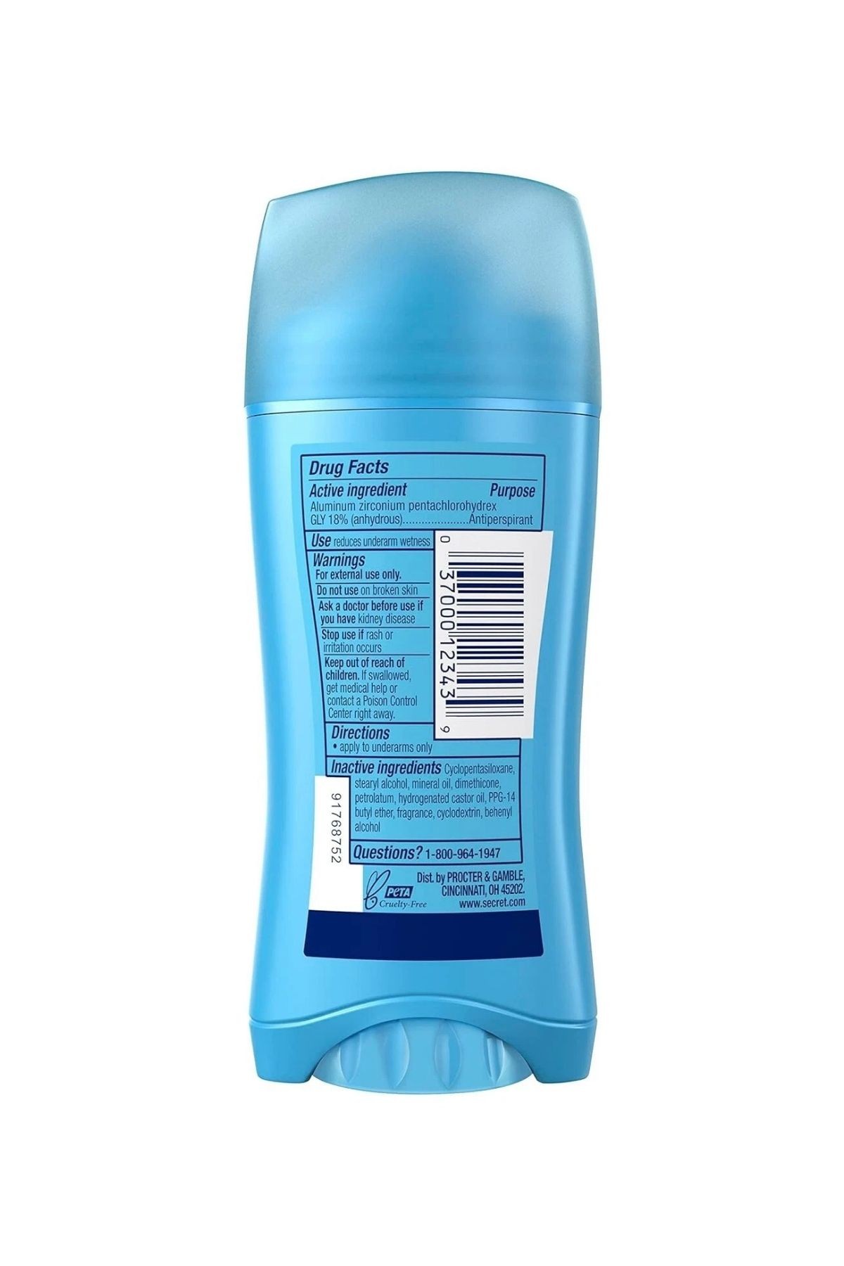 Secret Invisible Katı Ter Önleyici ve Deodorant 73g