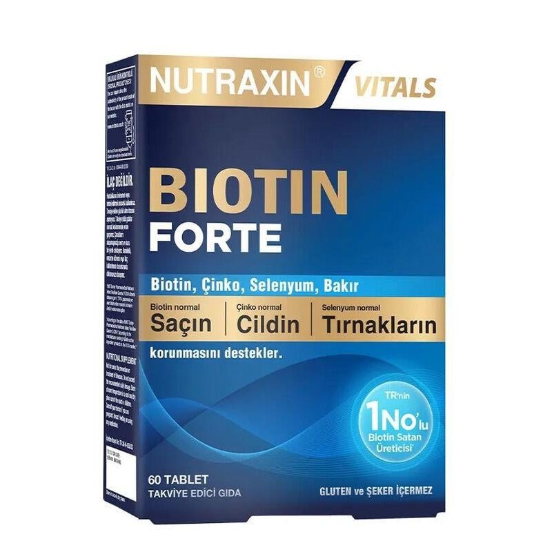 Nutraxin Biotin Forte Takviye Edici Gıda 60 Tablet