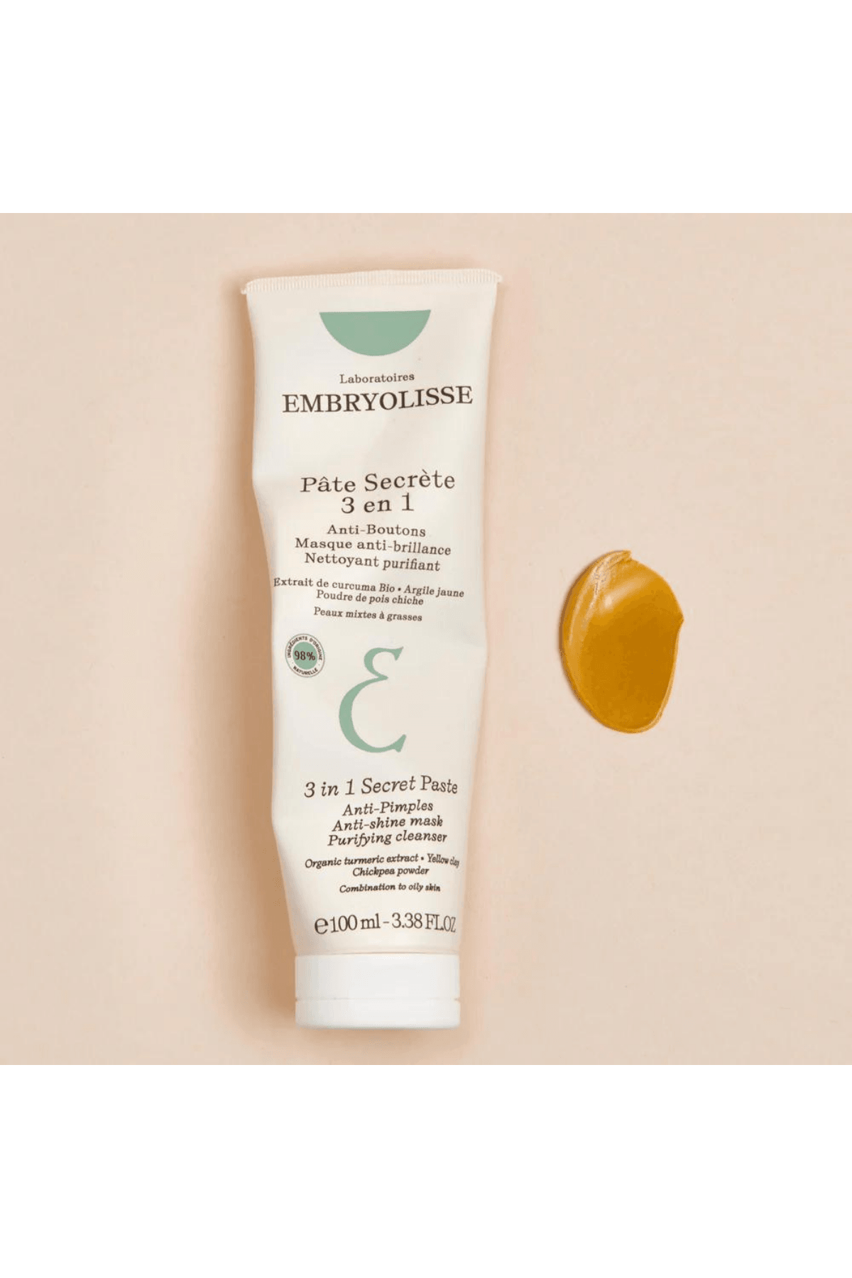 Embryolisse 3 in 1 Secret Paste (Karma ve Yağlı Ciltler için Maske ve Temizleyici) 100 ml