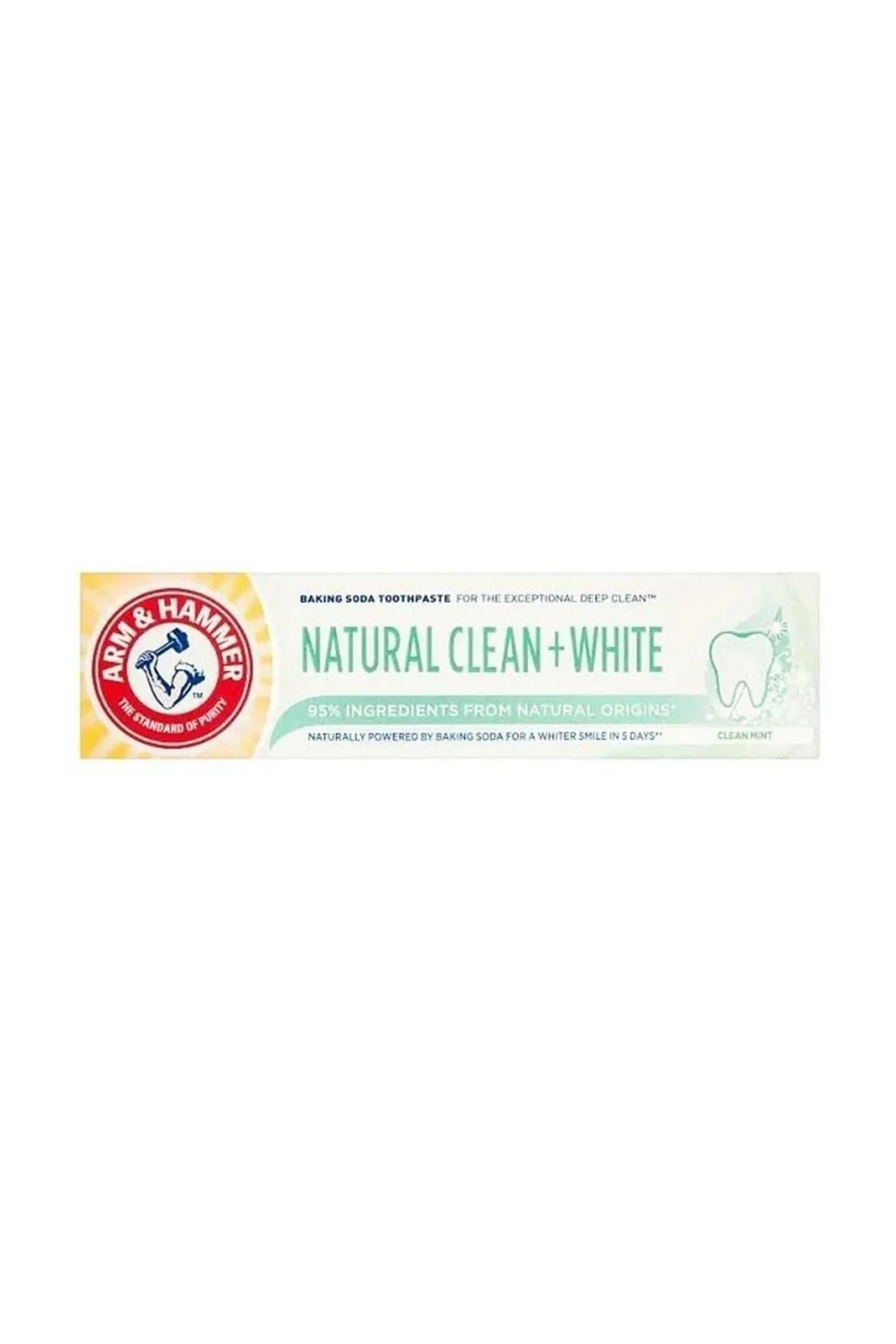 Arm & Hammer Natural Clean+Whıte (Doğal Köken İçerikli Beyazlatıcı) Diş Macunu 75ml