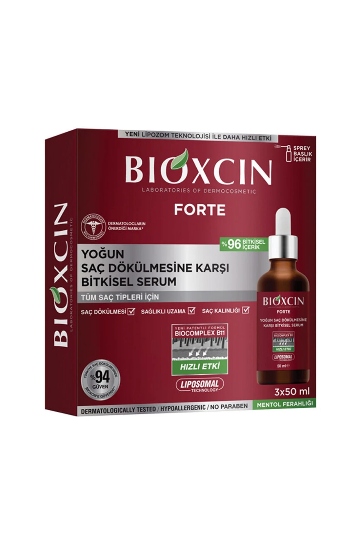 Bioxcin Forte 3lü Saç Serum 3x50ml 