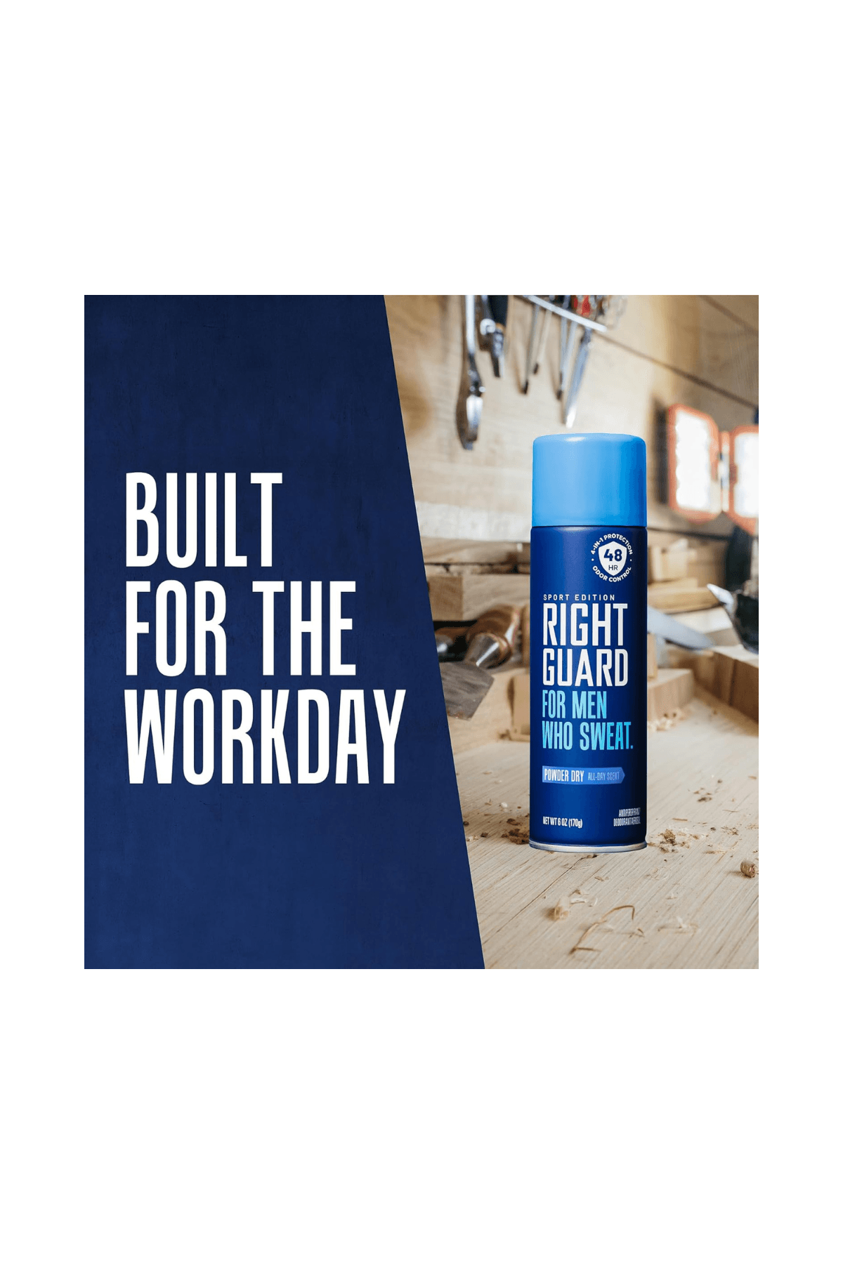 Right Guard Sport Powder Dry (Pudra Kuru) Erkekler İçin Deodorant 6 OZ 170gr