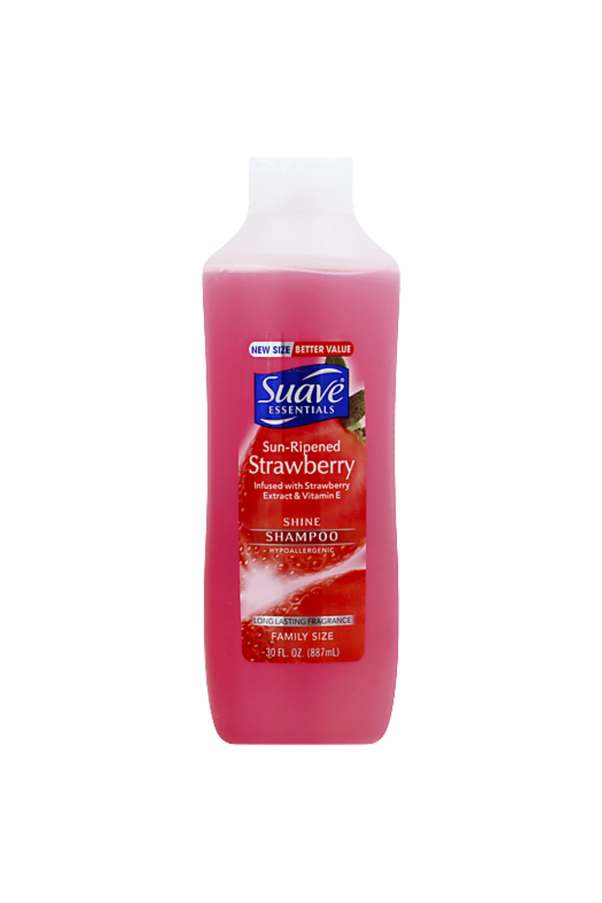 Suave Essentials Shine Shampoo (Güneşte Olgunlaşmış Çilek) Şampuan Family Size 887ml