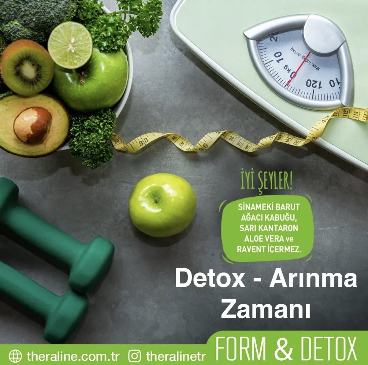 Theraline Form & Detox (Detox Arınma Zamanı) Bitki Çayı Süzen Poşet 20 Adet