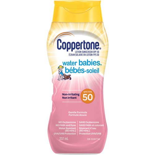 Coppertone Water Babies Pure & Simple (Koku ve Paraben İçermez, Suya Dayanıklı) Güneş Kremi Losyonu SPF 50 6FL oz 177 ml