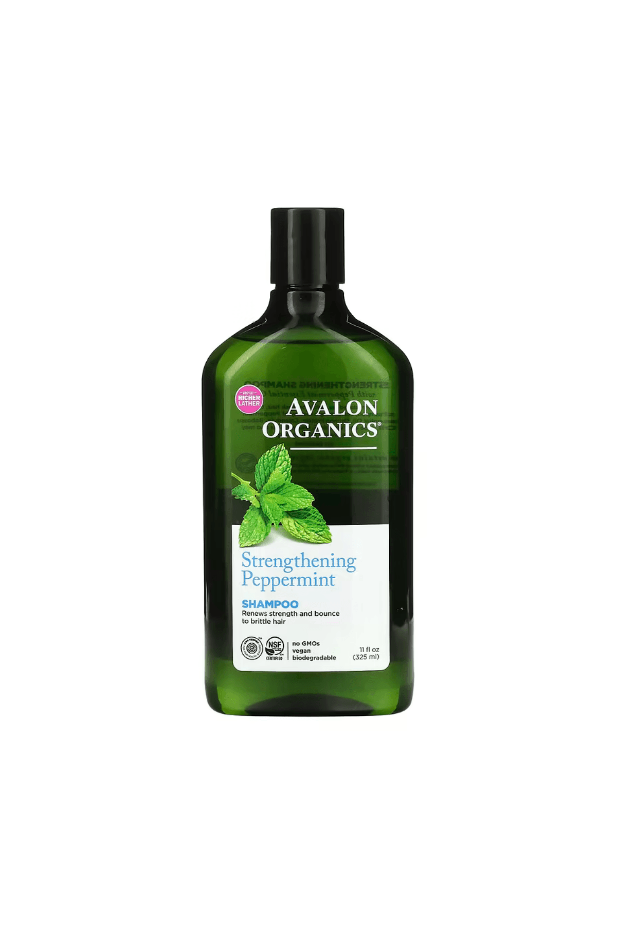 Avalon Organics Strengthening Peppermint Güçlendirici Nane Şampuan 11 oz 325ml
