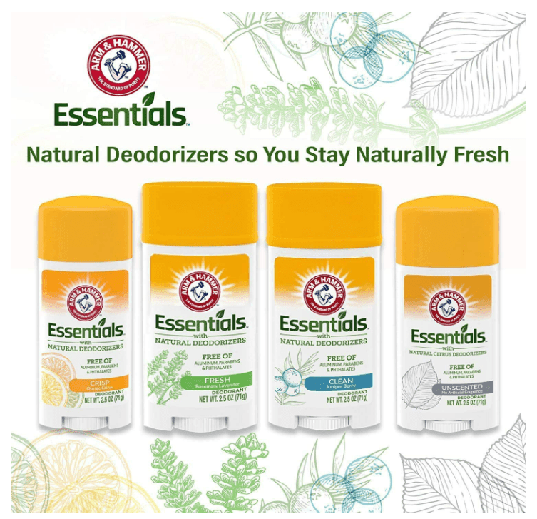 Arm & Hammer Essentials Unscented Natural (Kokusuz) Katı Deodorant  71gr