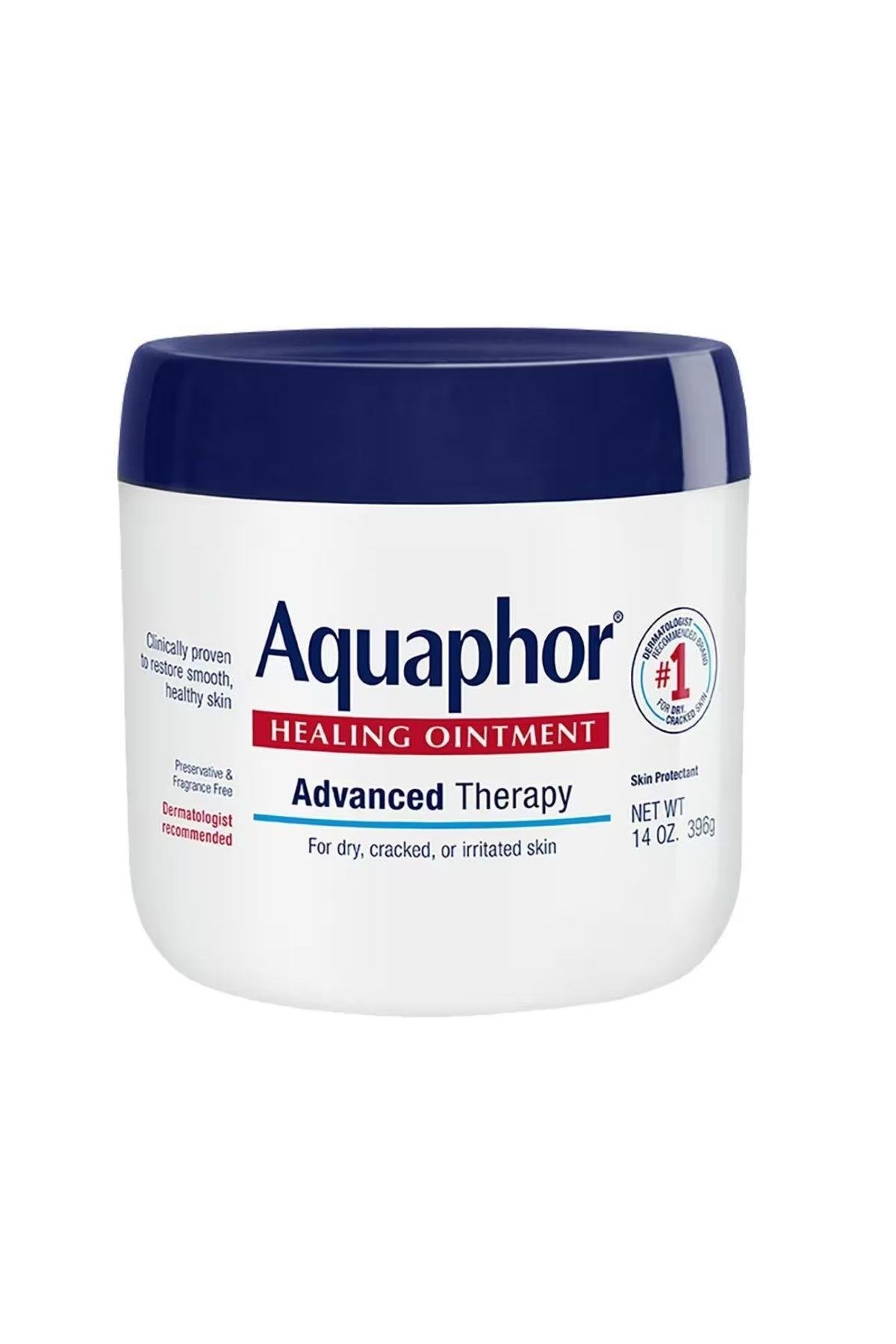 Aquaphor Healing Ointment Çok Amaçlı (Aşırı Kuru Cilt, Çatlamış Dudaklar, Çatlamış El ve Ayaklar, Kesik ve Yanıklar, Cilt Tahrişini Korur) Cilt Bakım Kremi 396GR