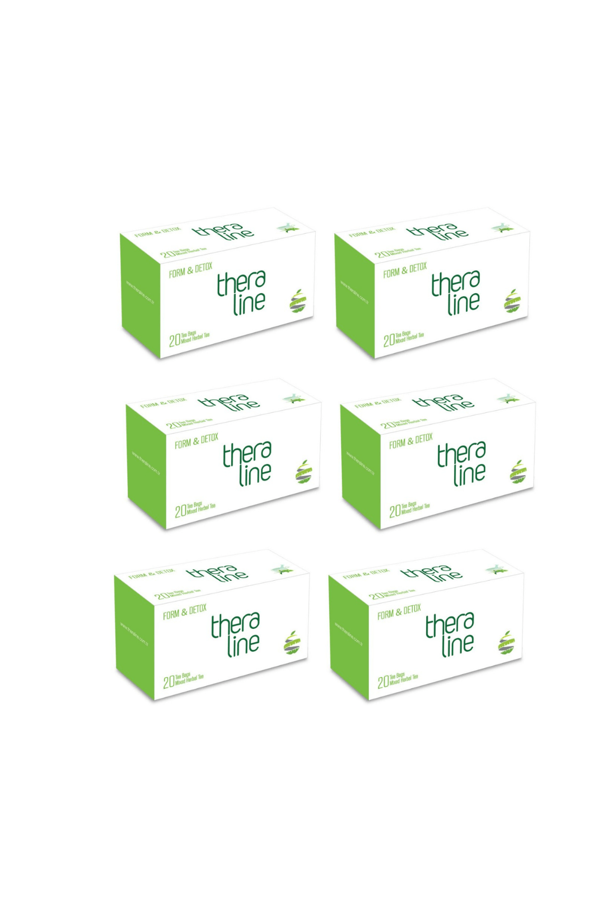 Theraline Form & Detox (Detox Arınma Zamanı) Bitki Çayı Süzen Poşet (6 Kutu) 120 Adet
