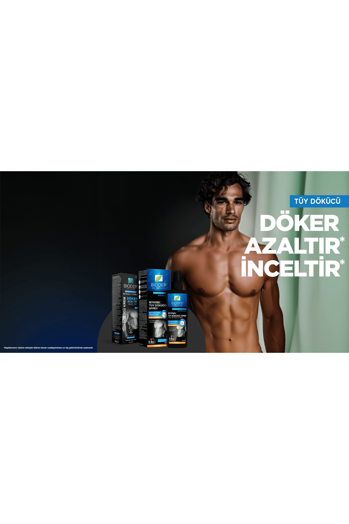 Bioder Erkekler İçin Tüy Dökücü Krem 100ml