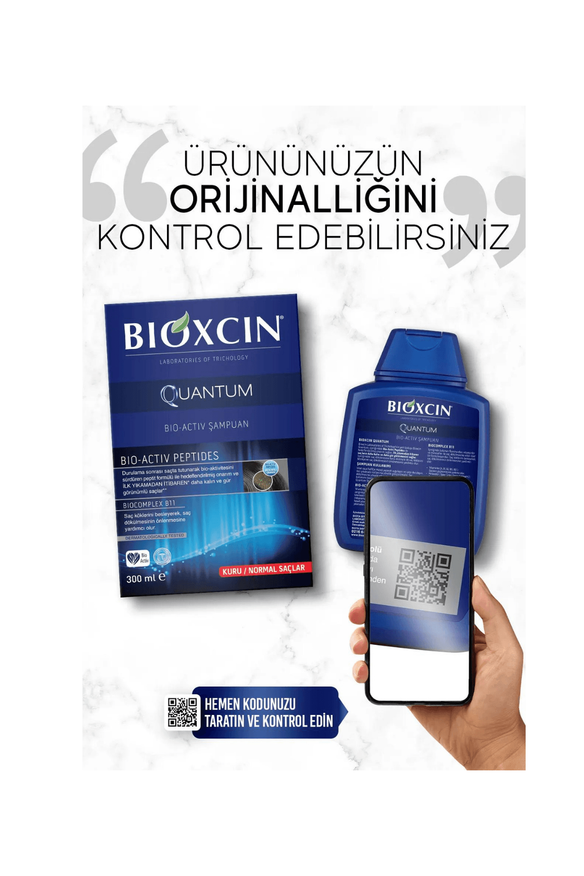 Bioxcin Quantum Şampuan 3al 2öde (Kuru-Normal Saçlar)  3 x 300ml