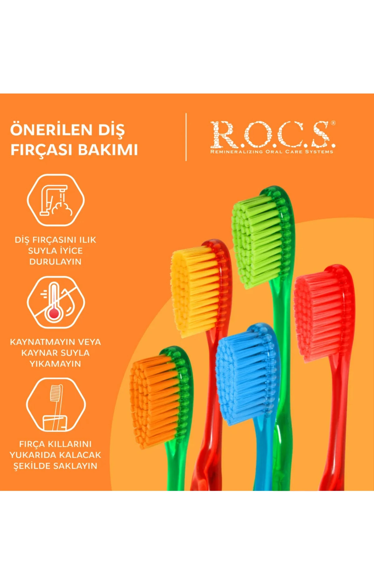 Rocs Junior 6-12 Yaş Çocuk Diş Fırçası - Yumuşak Mavi (1 Adet)