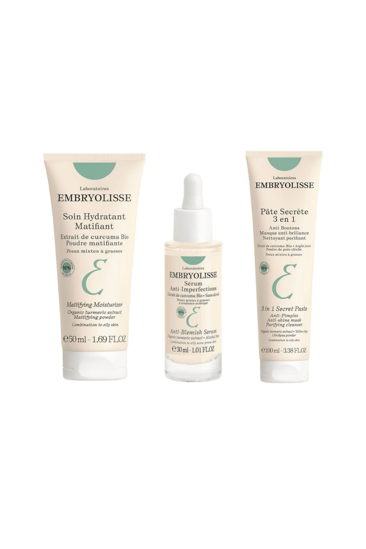 Embryolisse Karma ve Yağlı Ciltler içi (Akne, Sivilce, Siyah Noktalar) İçin Özel Paket