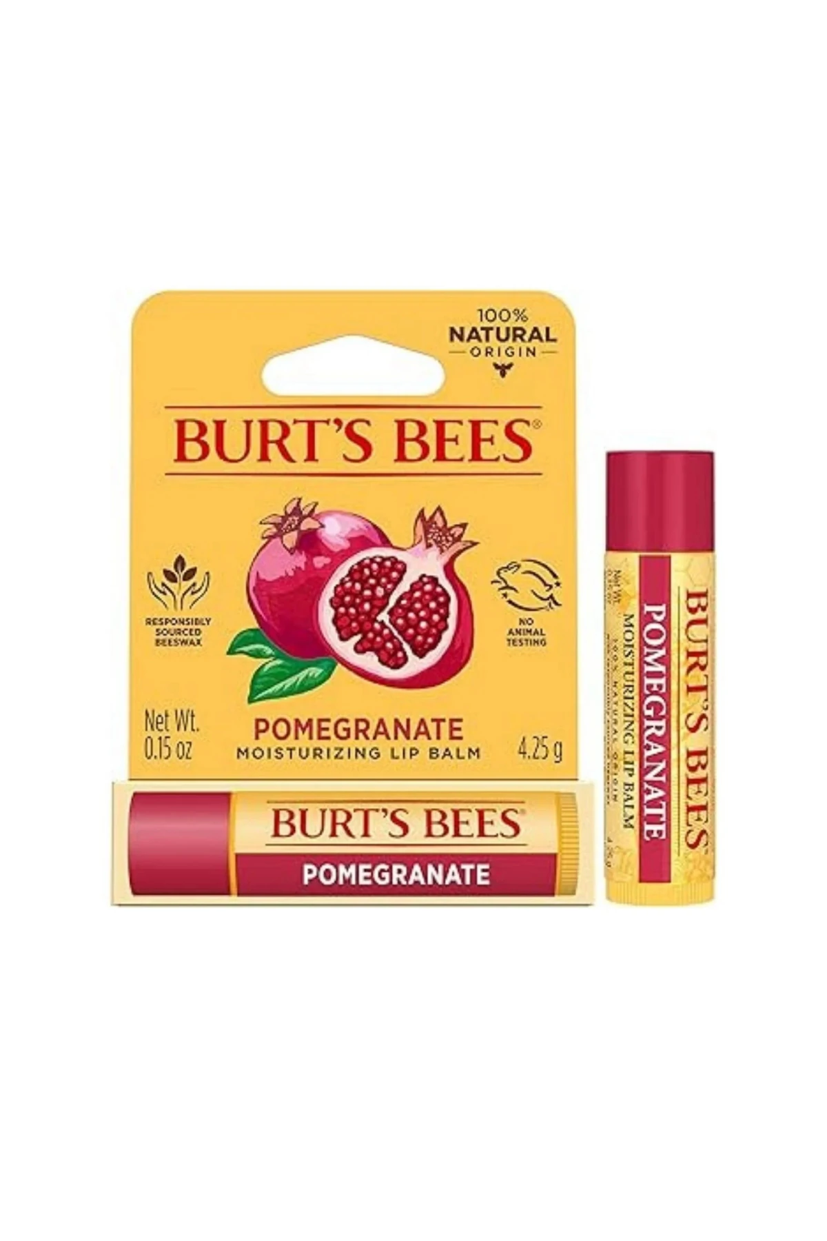 Burt's Bees Narlı (%100 Doğal) Nemlendirici Dudak Kremi 4.25gr