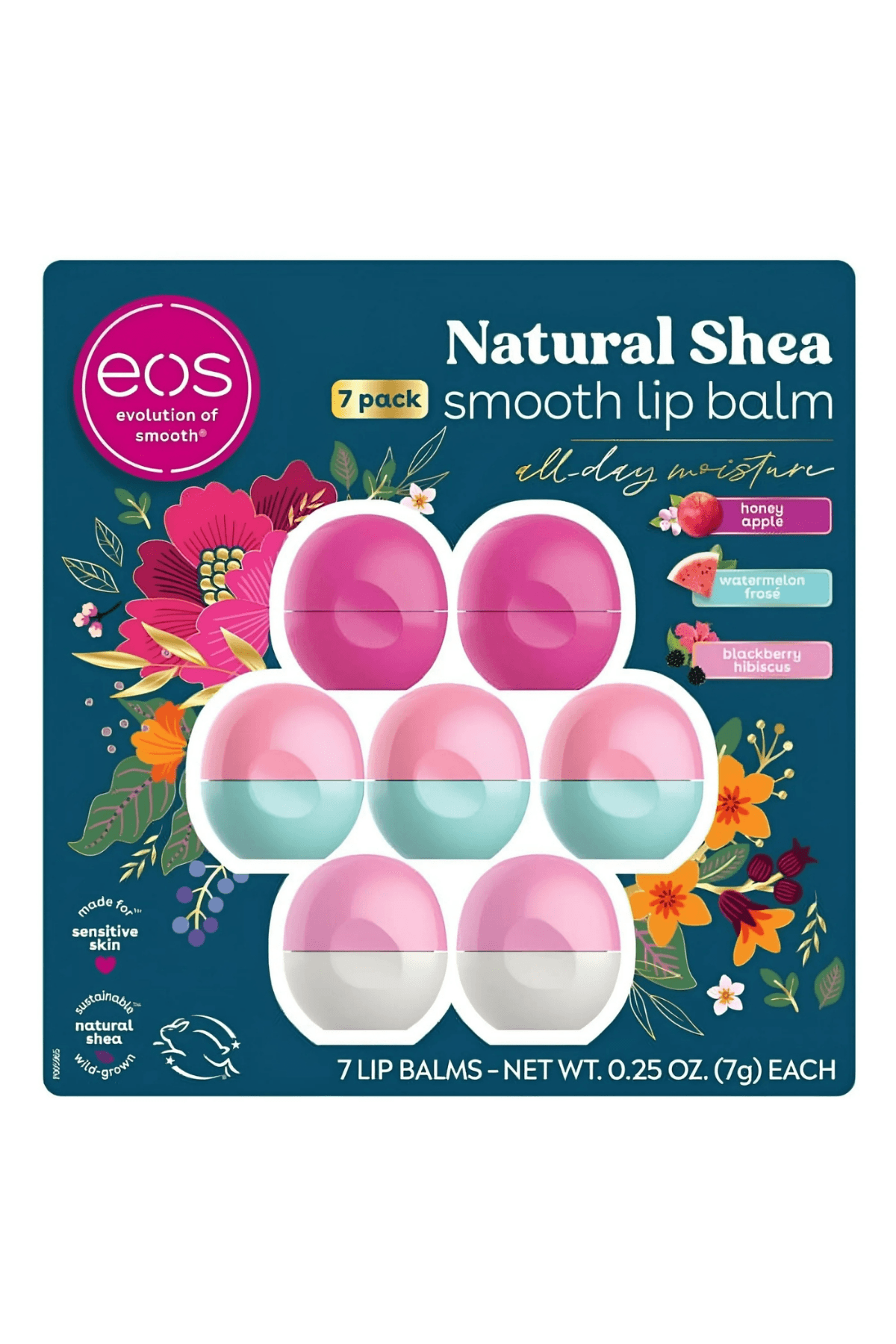 EOS Natural Shea Smooth Dudak Balsamı (7 Adet) 7gr