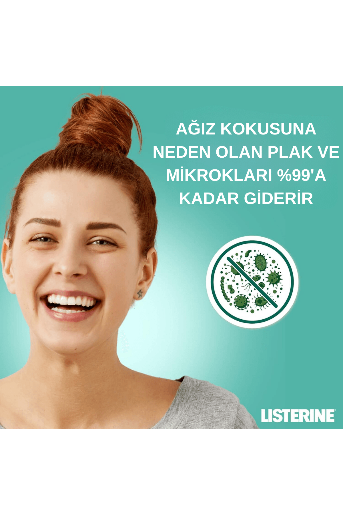 LISTERINE Naturals Emaye Koruma Hafif Lezzet Nane (Alkol veya Boya Yok, Vegan ) 500ml