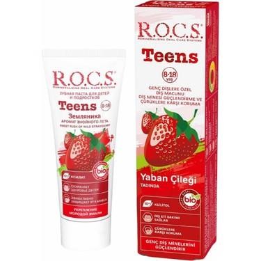 ROCS Teens Yaban Çileği Diş Macunu 8-18 Yaş 74gr
