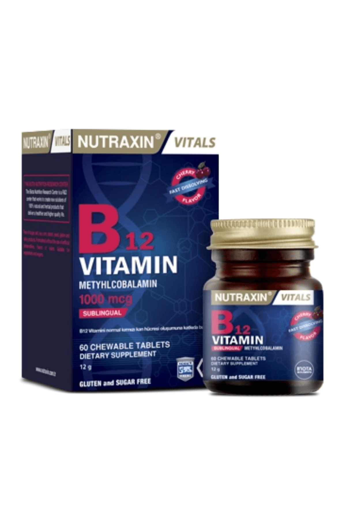 Nutraxin Vitals B12 (1000 Mc-Dil Altı) Vitamin 60 Tablet