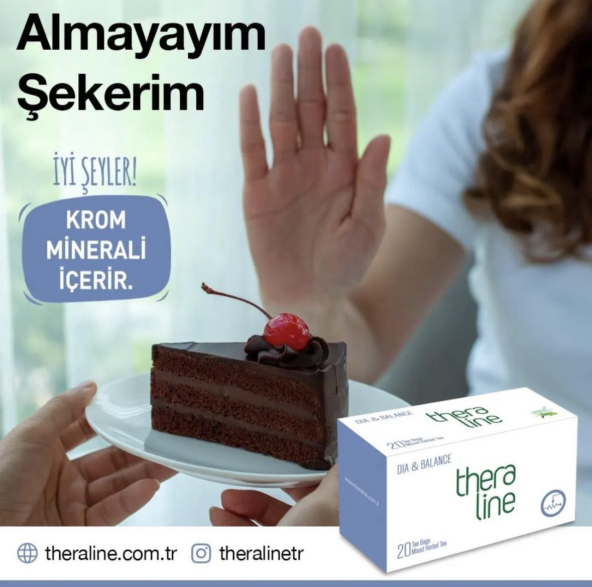 Theraline Dia & Balance (İnsülin Direnci) Bitki Çayı Süzen Poşet 20 Adet