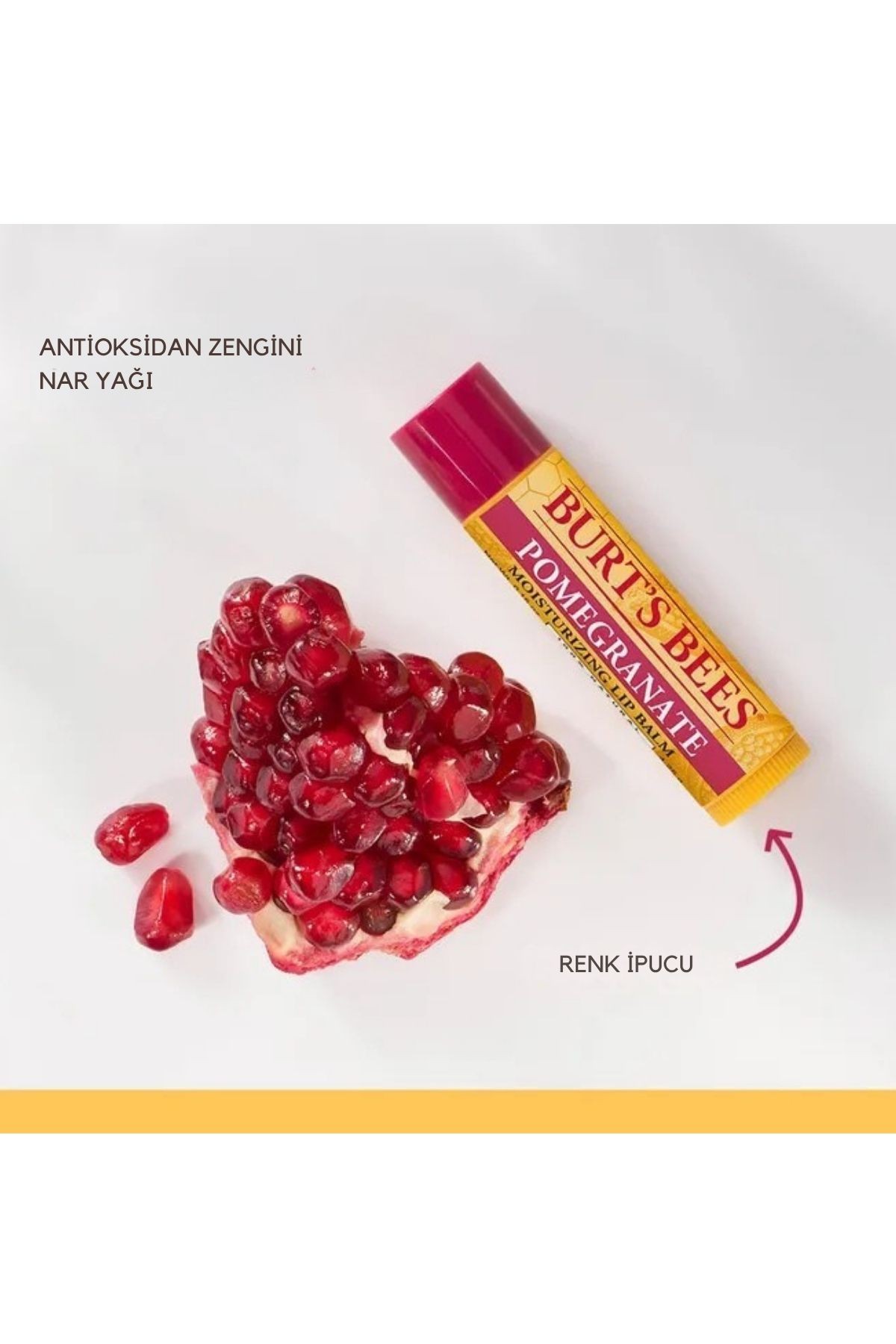 Burt's Bees Narlı (%100 Doğal) Nemlendirici Dudak Kremi 0.15 oz 4.25gr