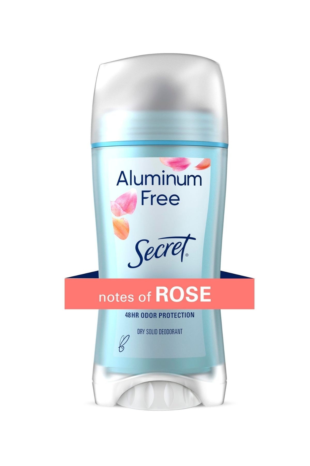 Secret alüminyum içermeyen deodorant, katı Gül Notası 68g