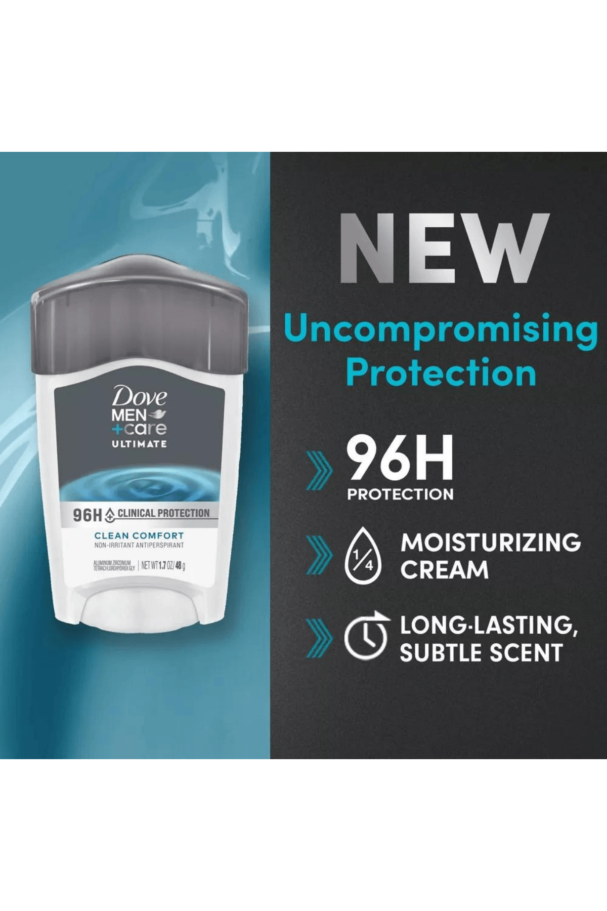 Dove Men + Care Clinical Protection Clean Comfort  Antiperspirant (96hr) Erkek Deodorant 1.70 oz  48gr