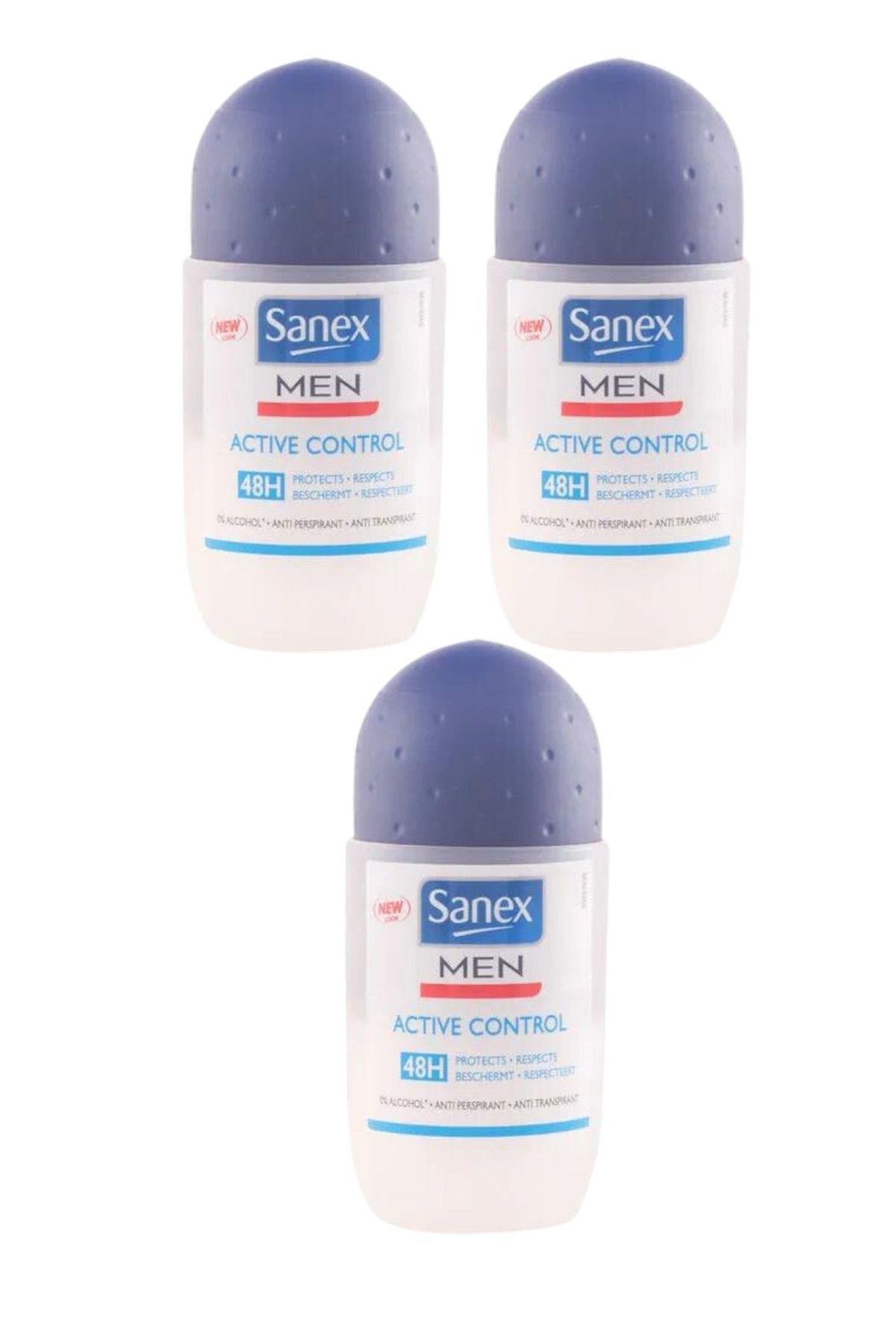 Sanex Men Active Control Roll On 50 ml (3 Adet)