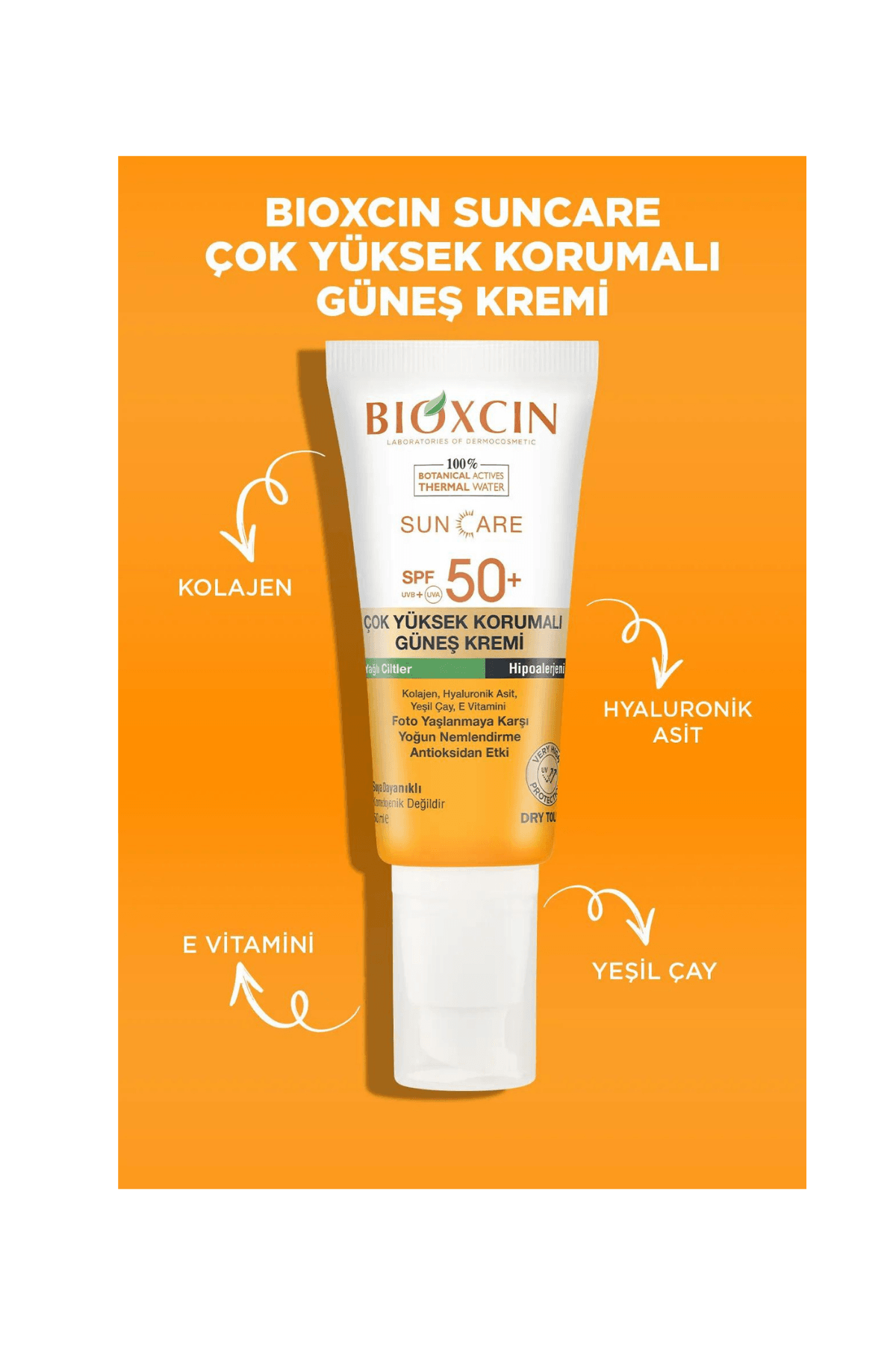 Bioxcin Suncare Çok Yüksek Korumalı/Hipoalerjik Yağlı Ciltler (SPF 50+) 50ml