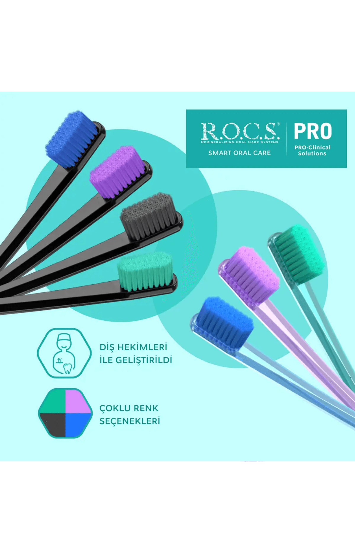 ROCS Pro 5940 Soft Diş Fırçası Siyah (1 Adet)