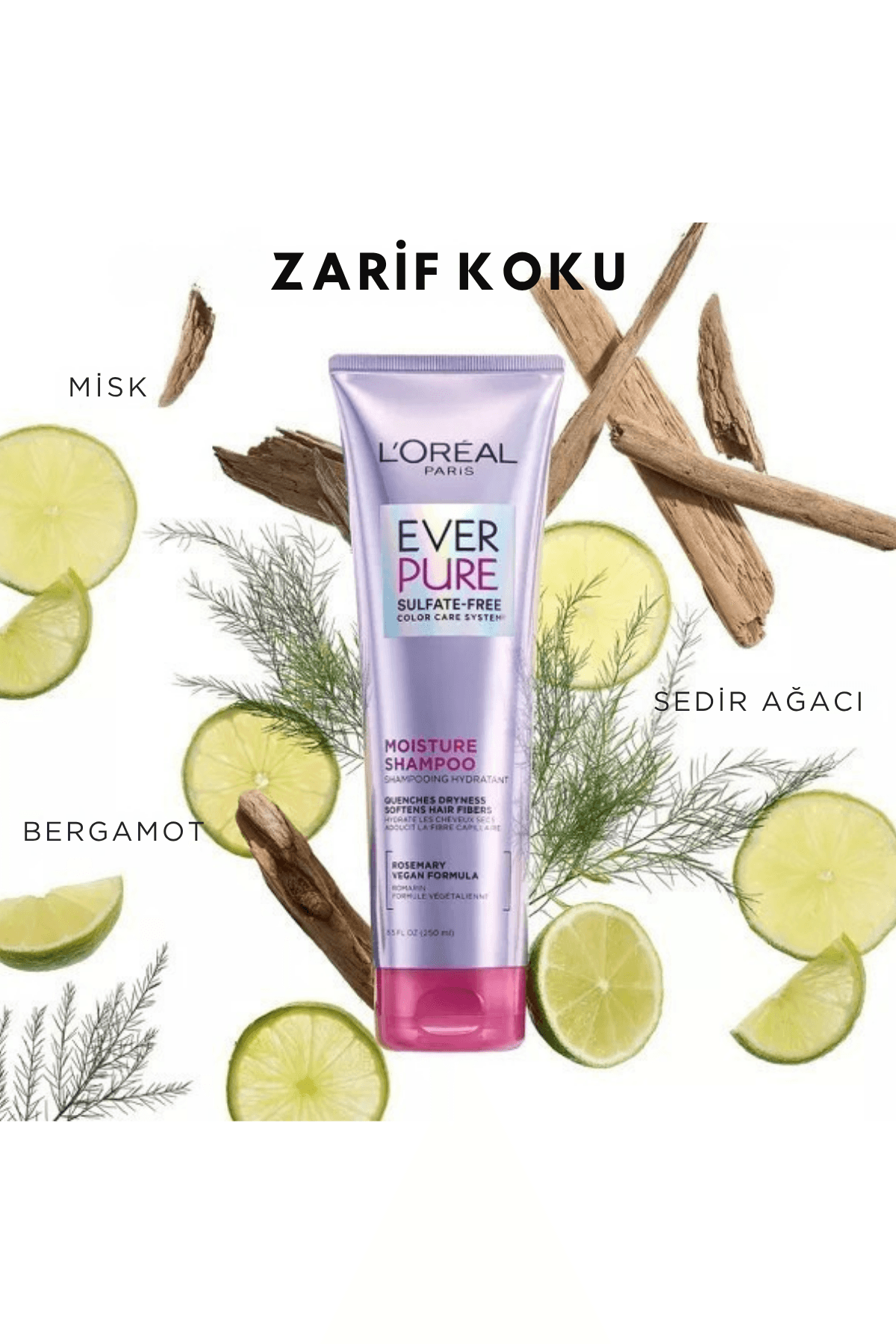 L'Oreal Paris EverPure (Nemlendirici Biberiye Yağı Kuru Saçlar İçin) Saç Kremi 250ml