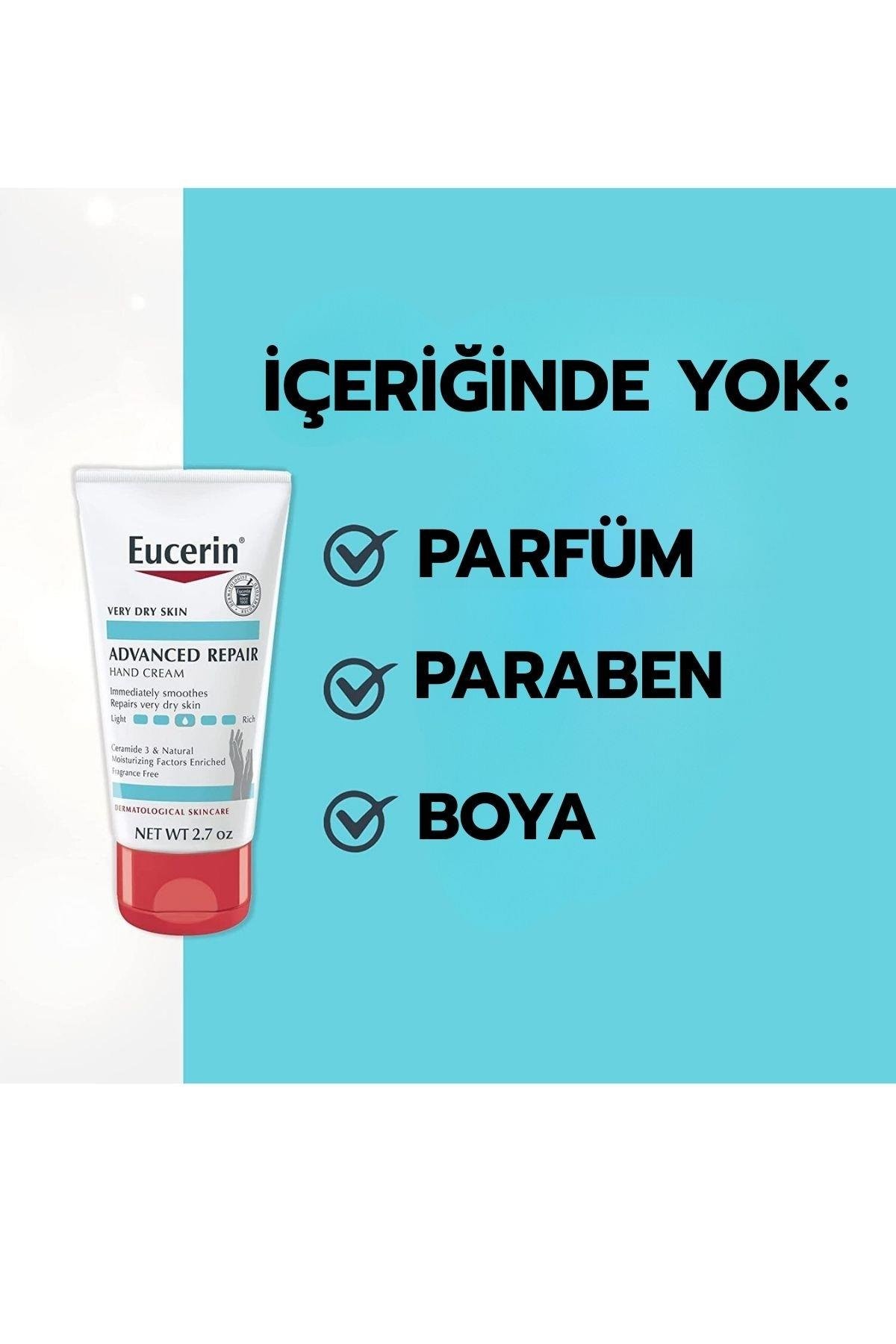 Eucerin Advanced Repair Light Feel (El Egzamasını Rahatlatır) El Kremi 2.7 o 78gr