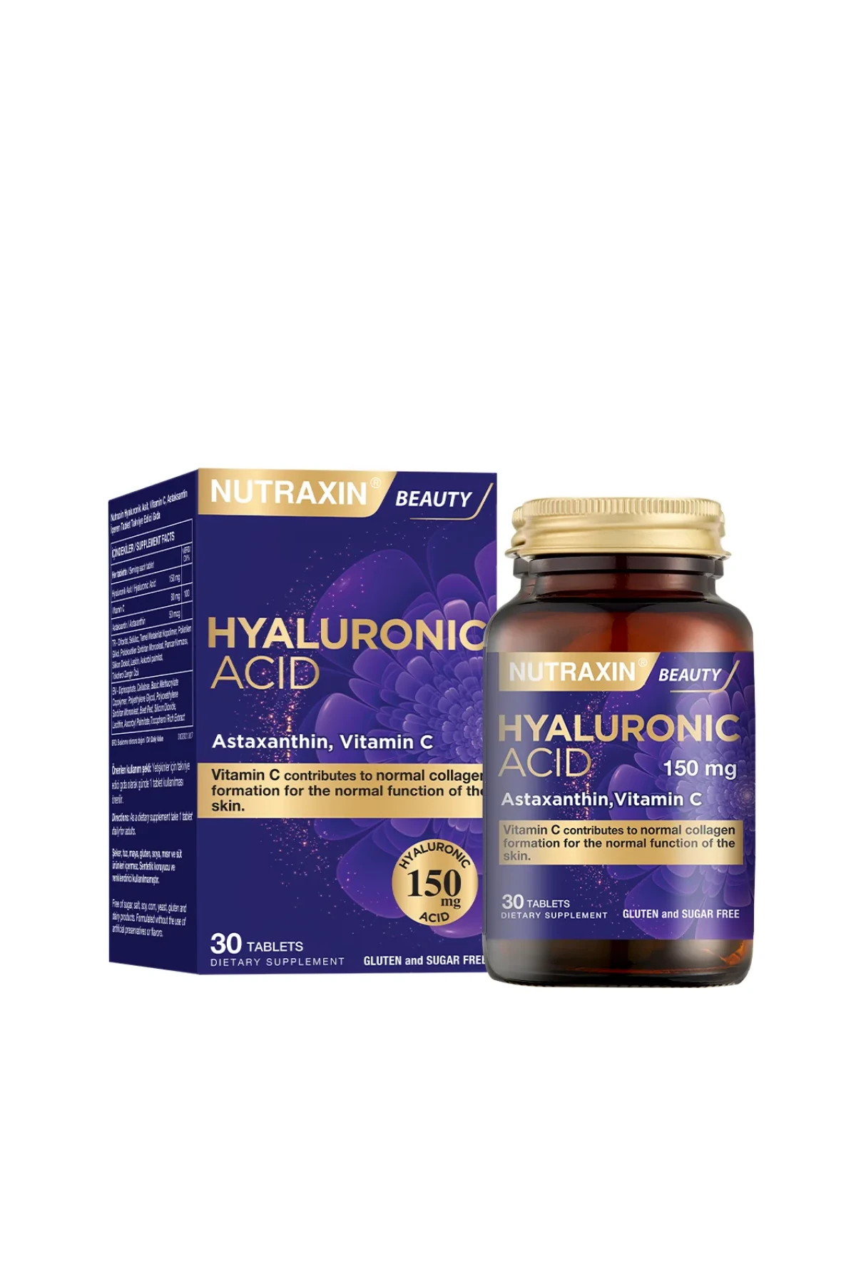 Nutraxin Hyaluronik Asit Takviye Edici Gıda 30 Tablet