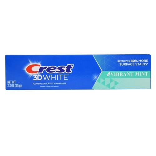 Crest 3D White Vibrant Mint Fluoride Anticavity Toothpaste Crest Naneli Diş Macunu 2.3 oz 65 gr