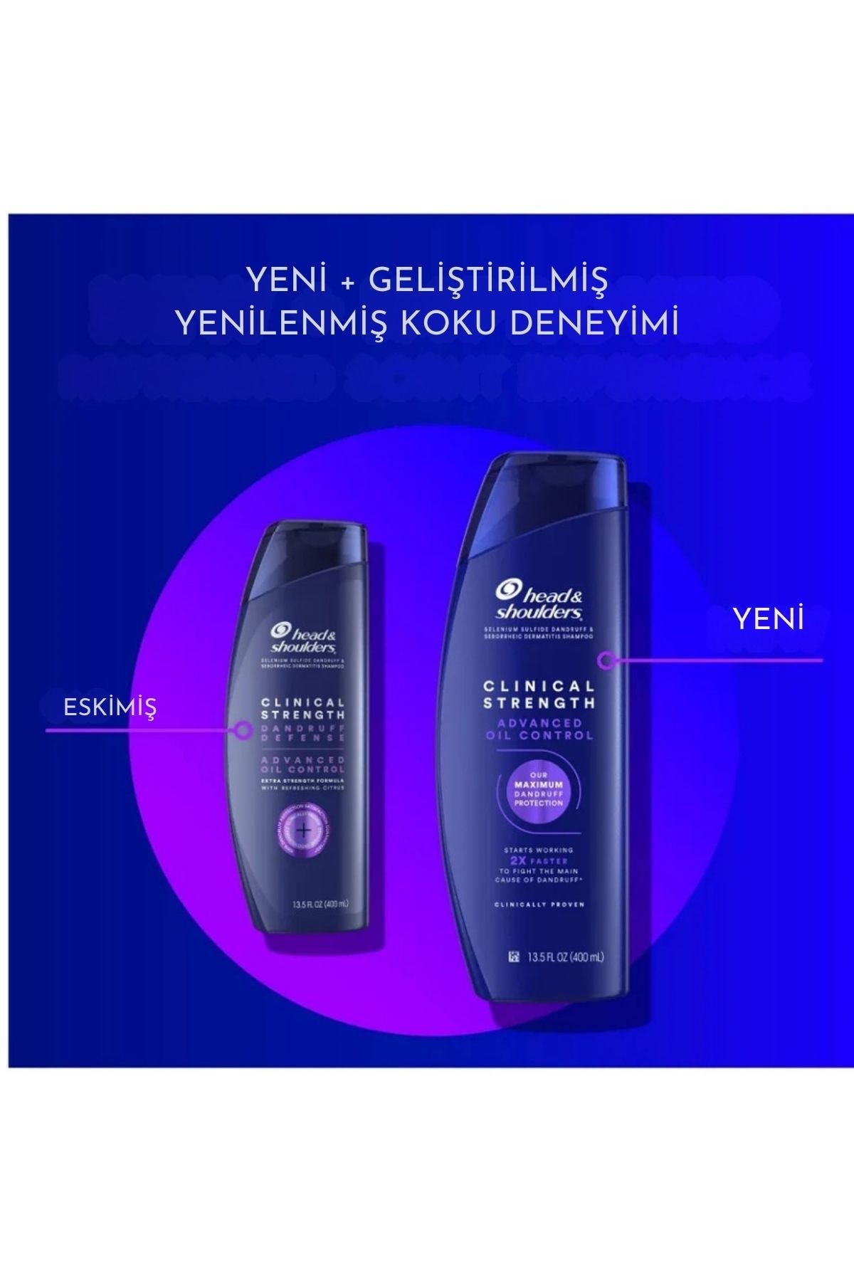 Head & Shoulders Clınıcal Strength Advanced Oıl Control ( Kepek Önleyici Narenciye, Yağlı Saçlar) Şampuanı 13.5 Oz 400ml