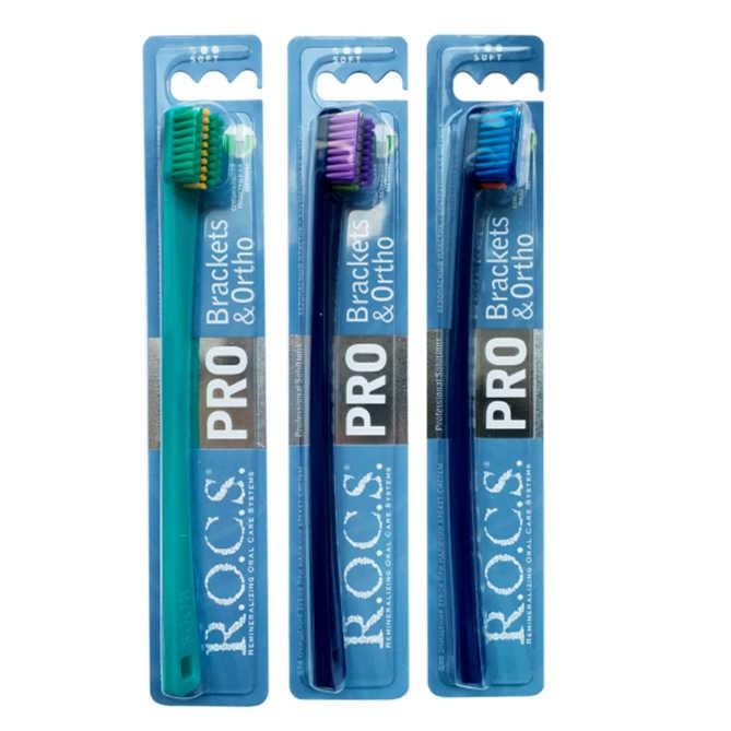 ROCS Pro Brackets and Ortho Soft Diş Fırçası 4 Adet