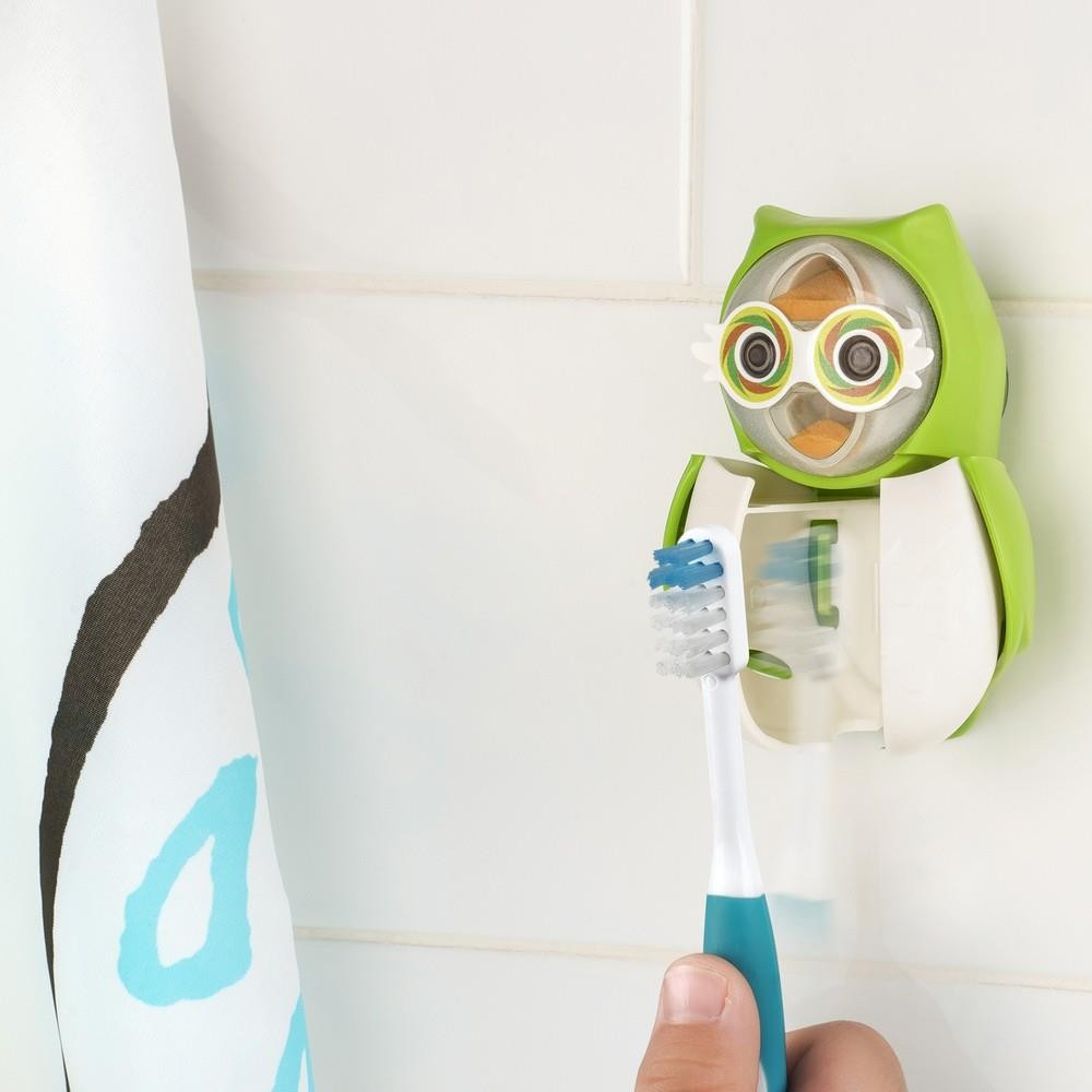Flipper - Antibakteriyel Kapak Bir Dakika Zamanlayıcılı (Baykuş) Diş Fırçası Kabı