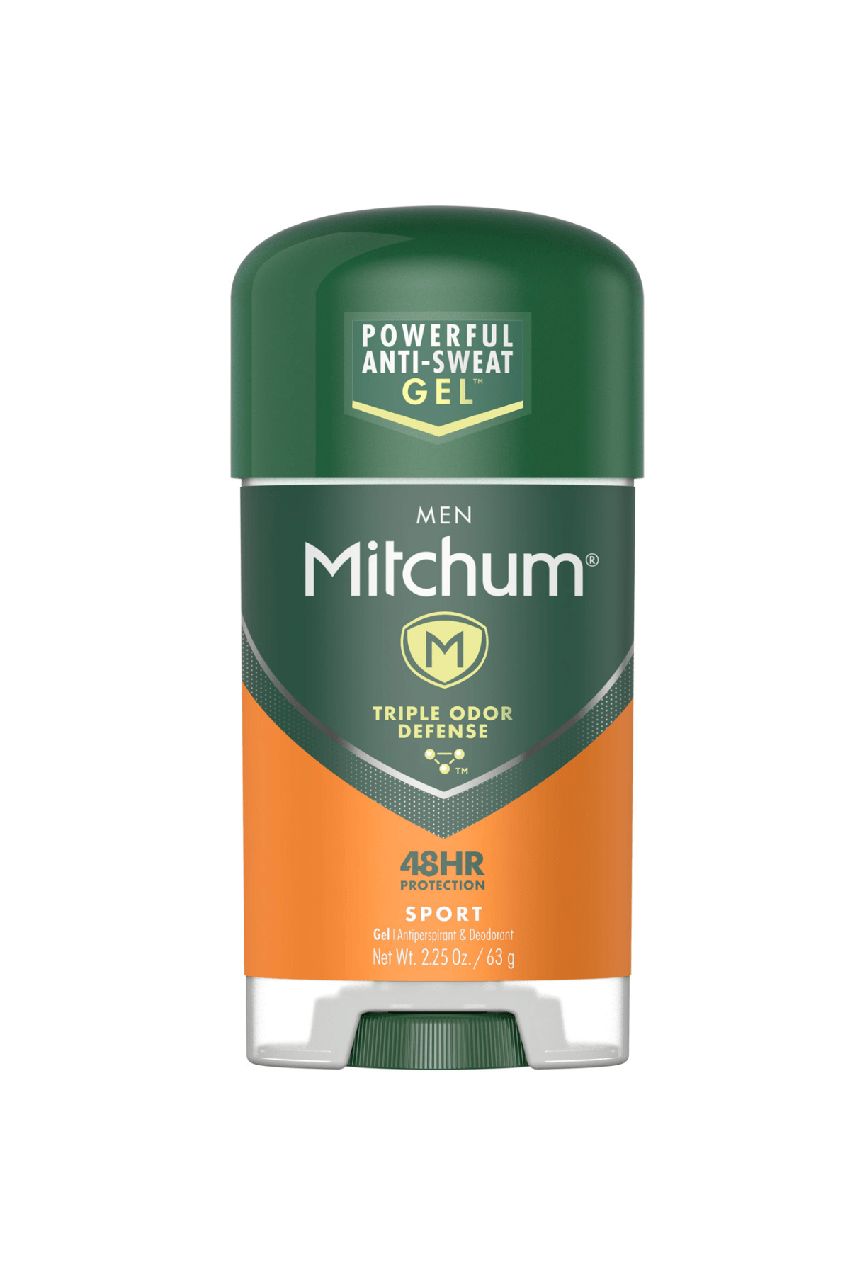 Mitchum Trıple Odor Defense Sport Anti-Perspirant (48hr) Kokusuz Erkek Gel Deodorant 2.25 oz 63gr