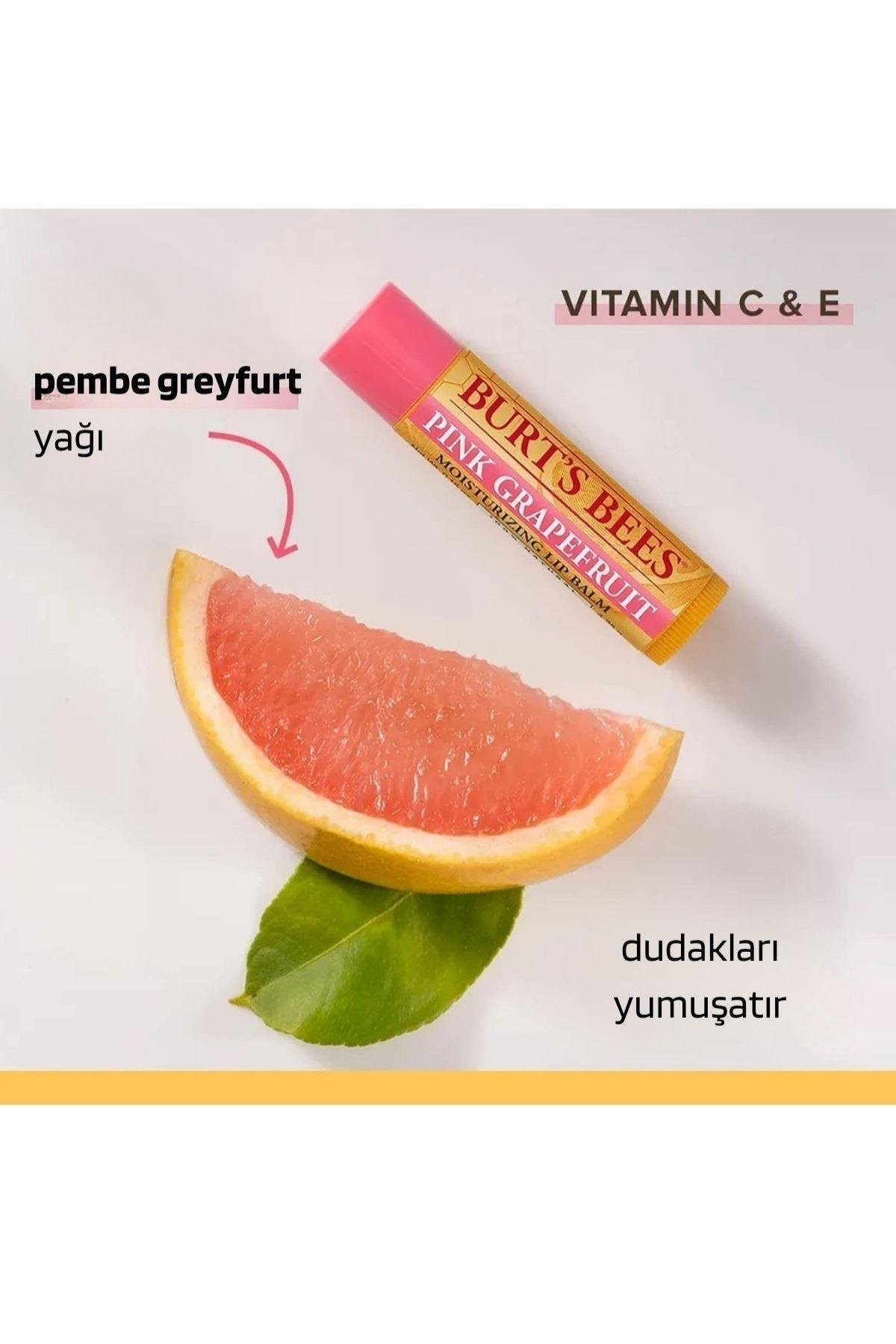 Burt's Bees Superfruit (Nar-Hindistan Cevizi ve Armut-Mango-Greyfurt) Dudak Balmı 0.15 oz 4.25Gr