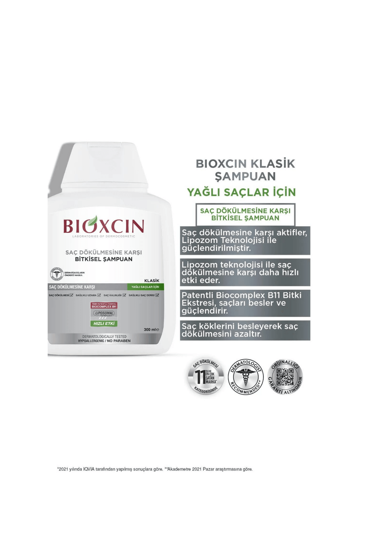 Bioxcin Genesis 3 x 300ml  3 Al 2 Öde Yağlı Saçlar İçin Şampuan