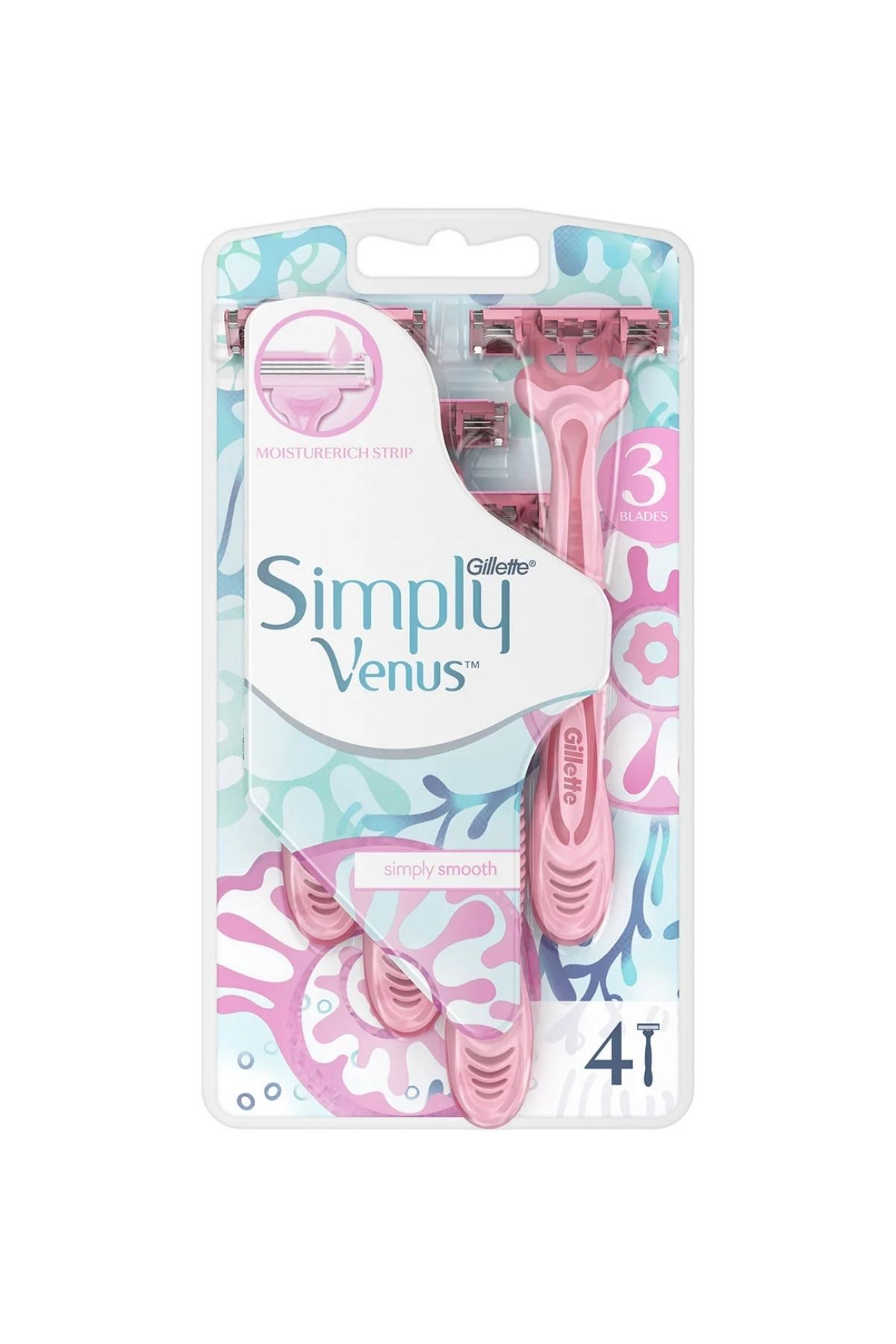 Gillette Simply Venüs 3 Kullan At Tıraş Bıçağı 4 Adet