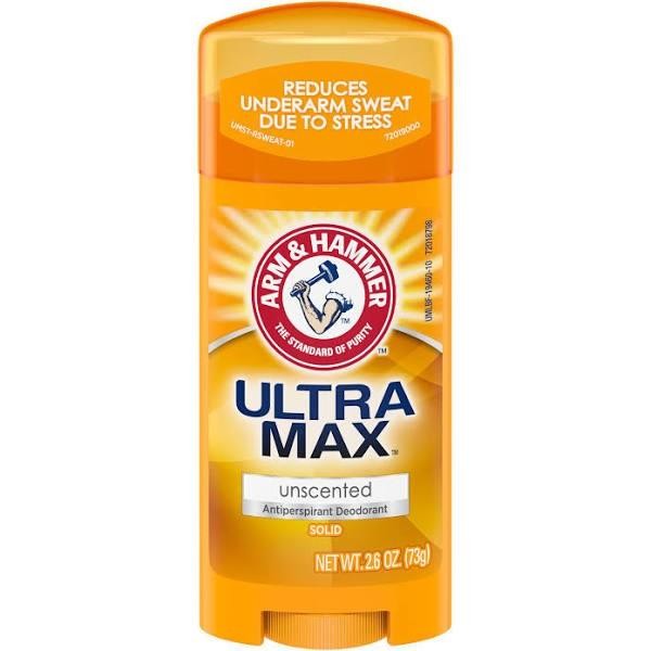 Arm & Hammer Ultra Max Unscented Antiperspirant Deodorant Ter Önleyici Katı Kokusuz 73gr