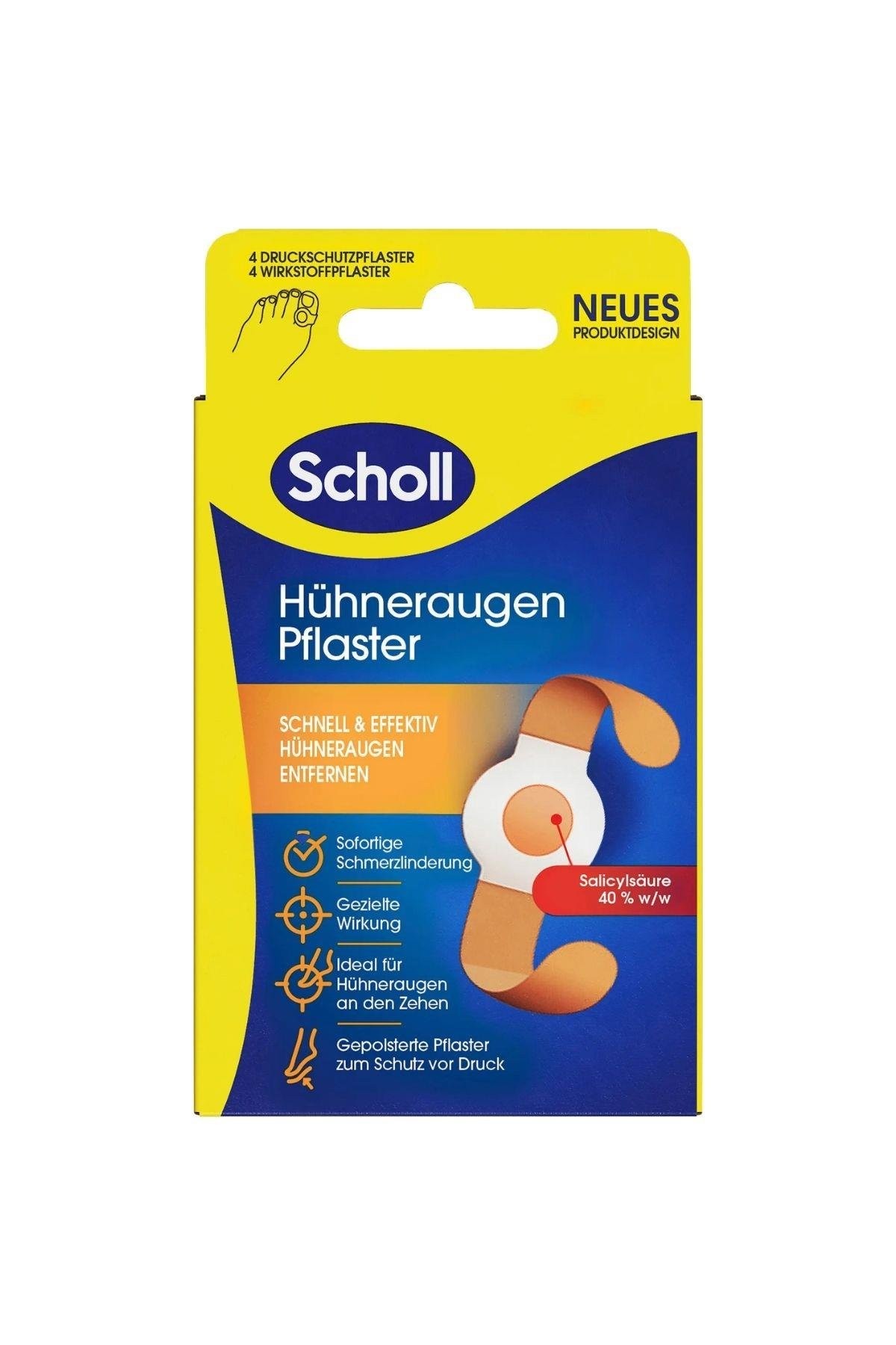 SCHOLL (Su Geçirmez, Salisilik Asitli) Nasır Plasteri 4 Adet