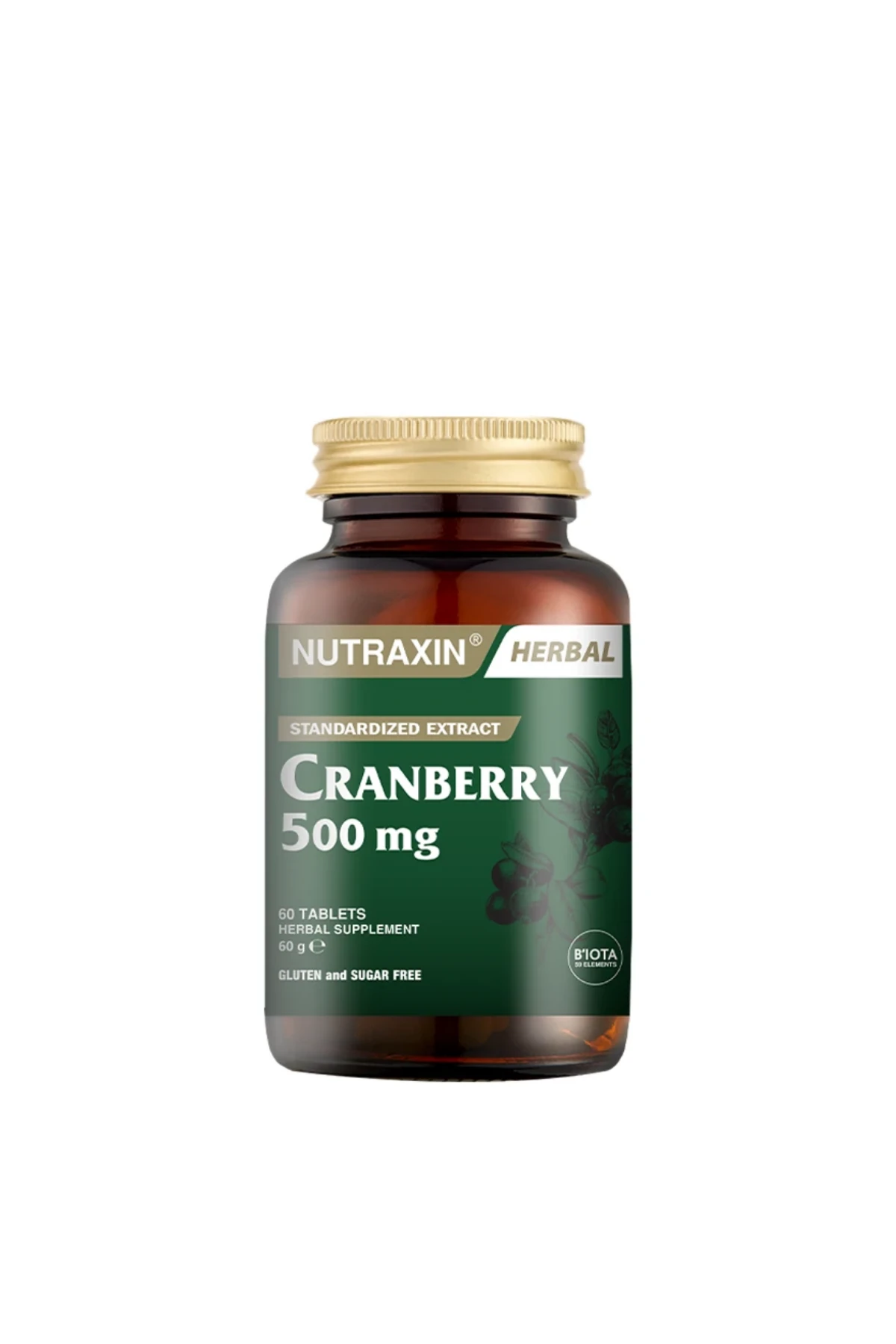 Nutraxin Cranberry 500 mg Takviye Edici Gıda 60 Tablet