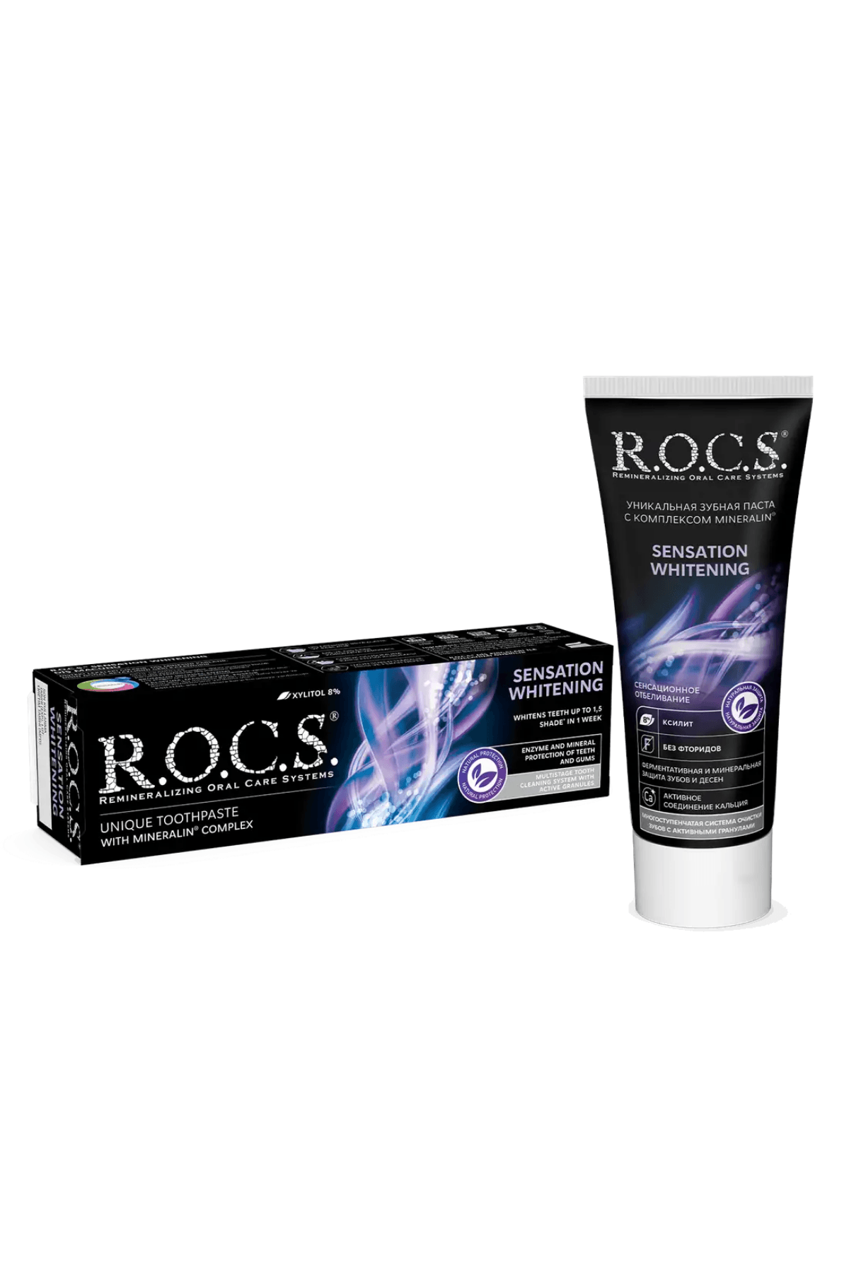 ROCS Sensation Whitening Beyazlatıcı Parlatıcı Diş Macunu 74g